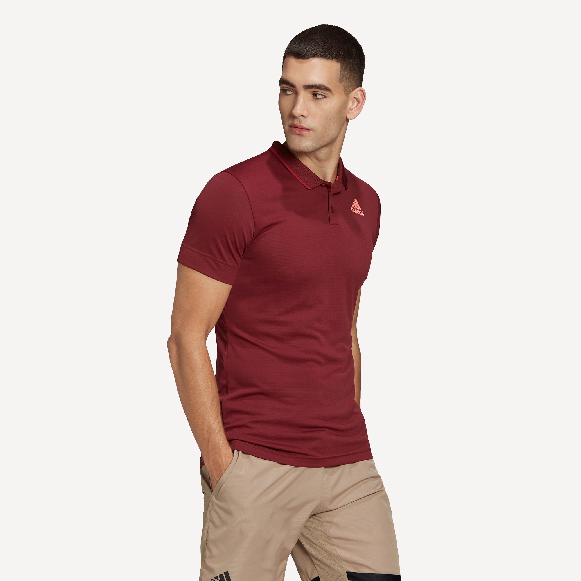 adidas Freelift Men's Tennis Polo Red (3)