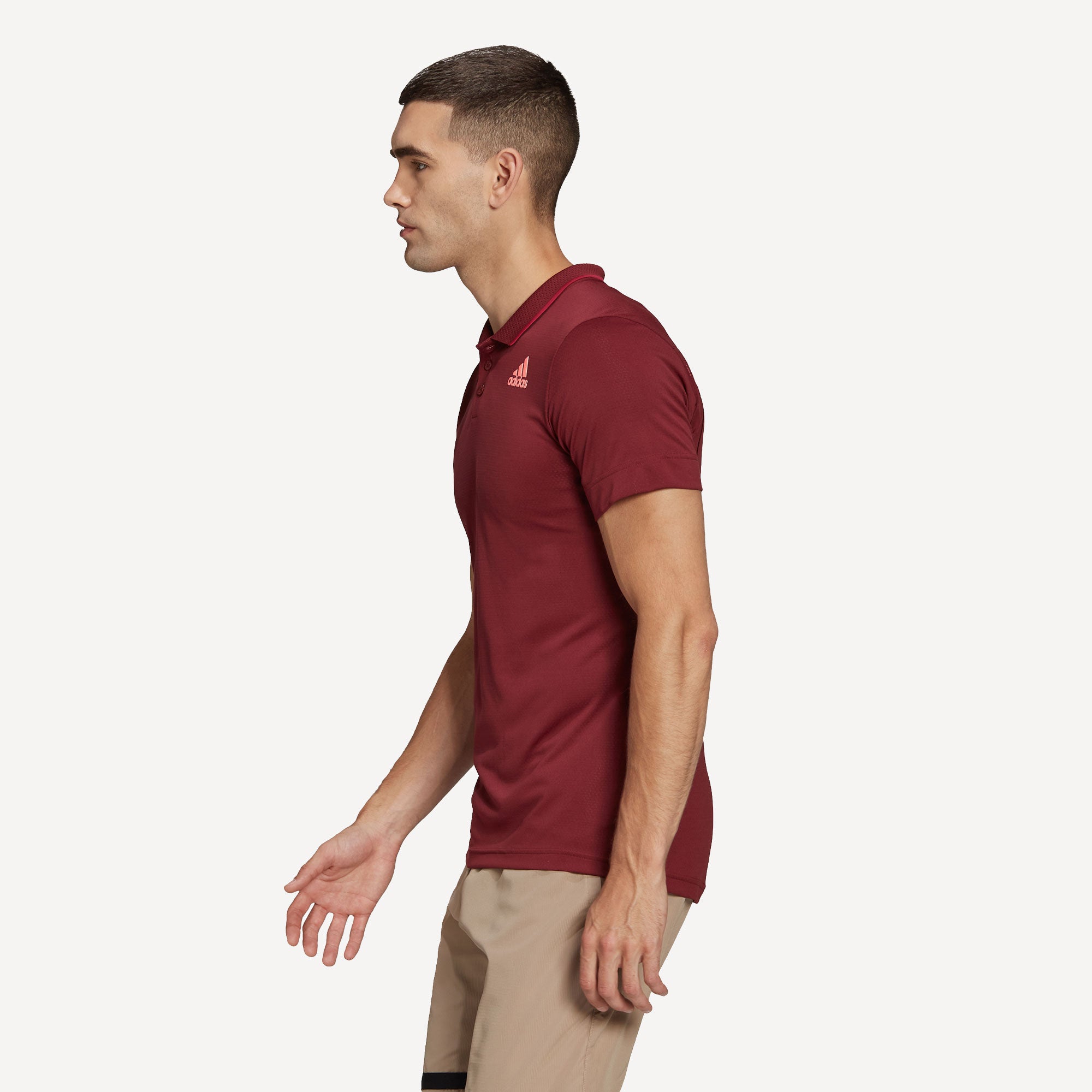 adidas Freelift Men's Tennis Polo Red (4)