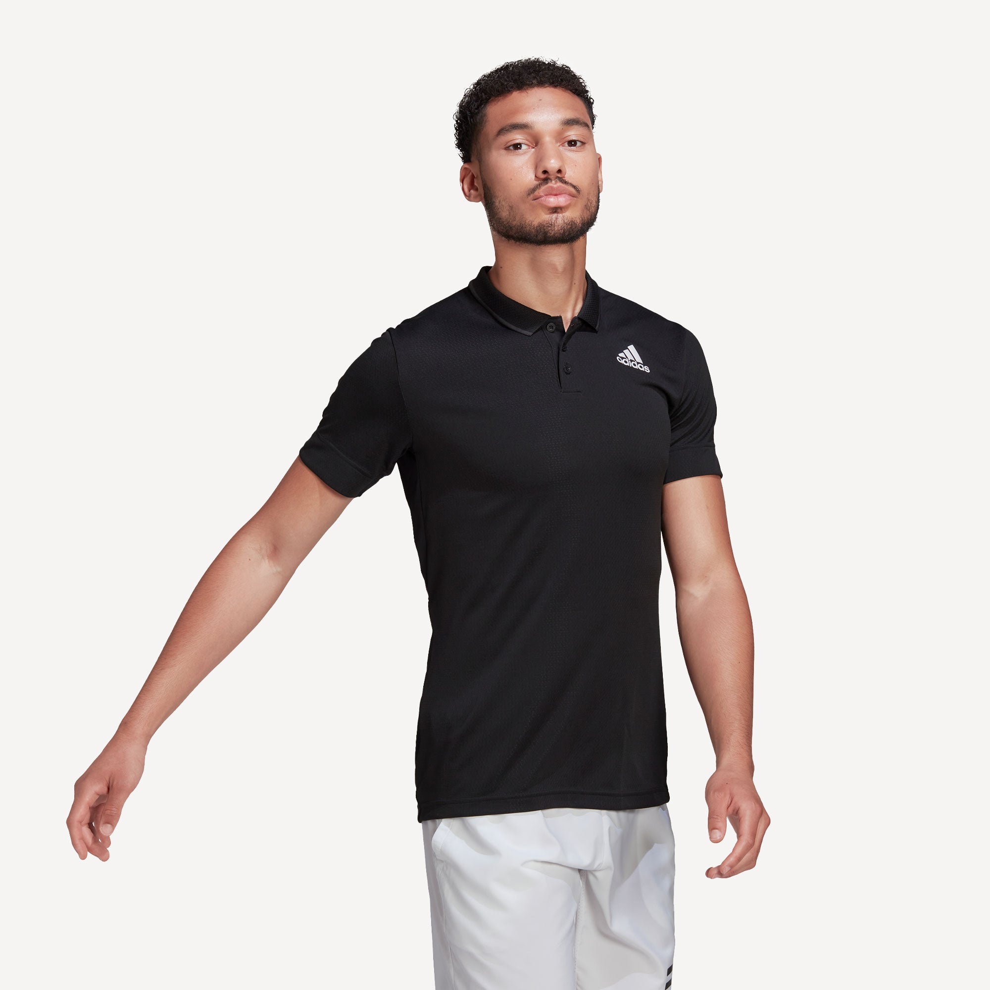 adidas Freelift Men's Tennis Polo Black (3)