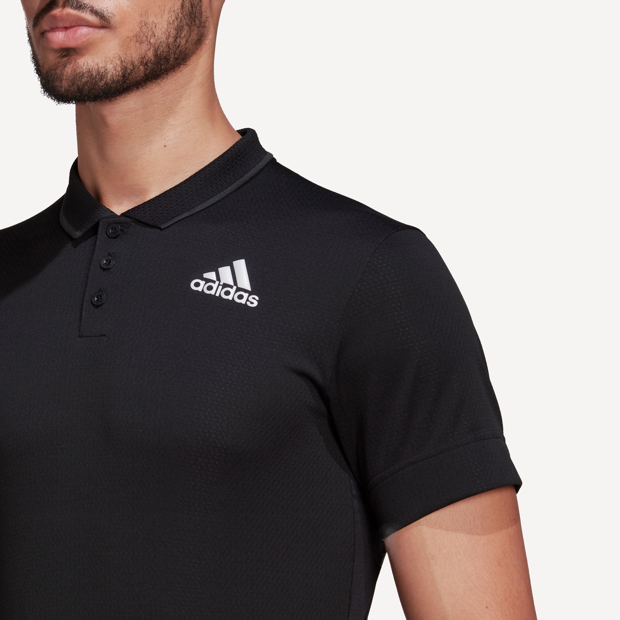 adidas Freelift Men's Tennis Polo Black (4)