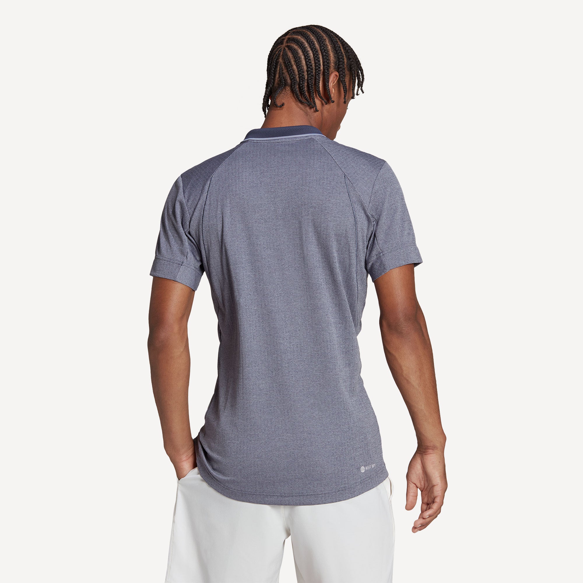 adidas FreeLift Men's Tennis Polo Blue (2)