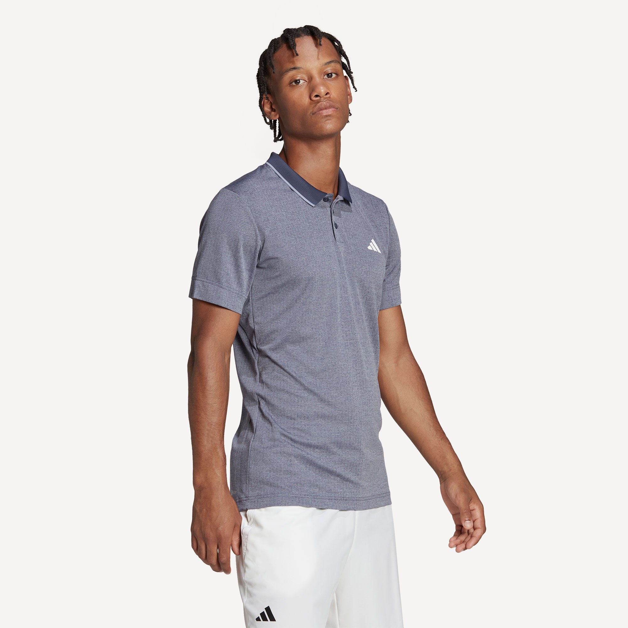 adidas FreeLift Men's Tennis Polo Blue (3)
