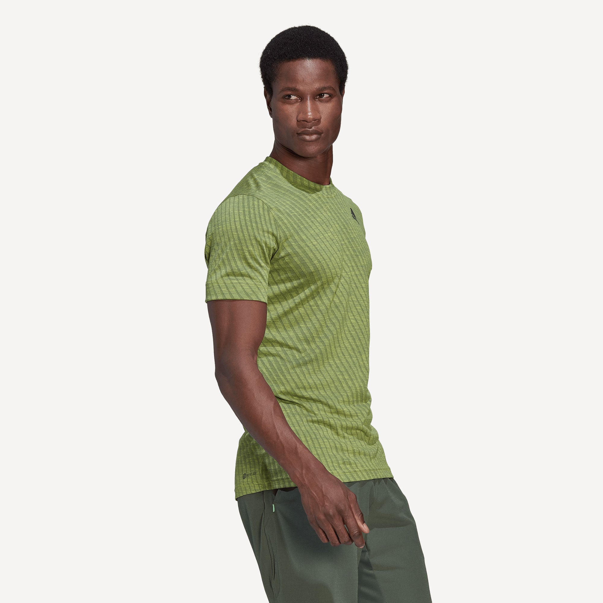 adidas Freelift Men's Tennis Shirt Green (3)