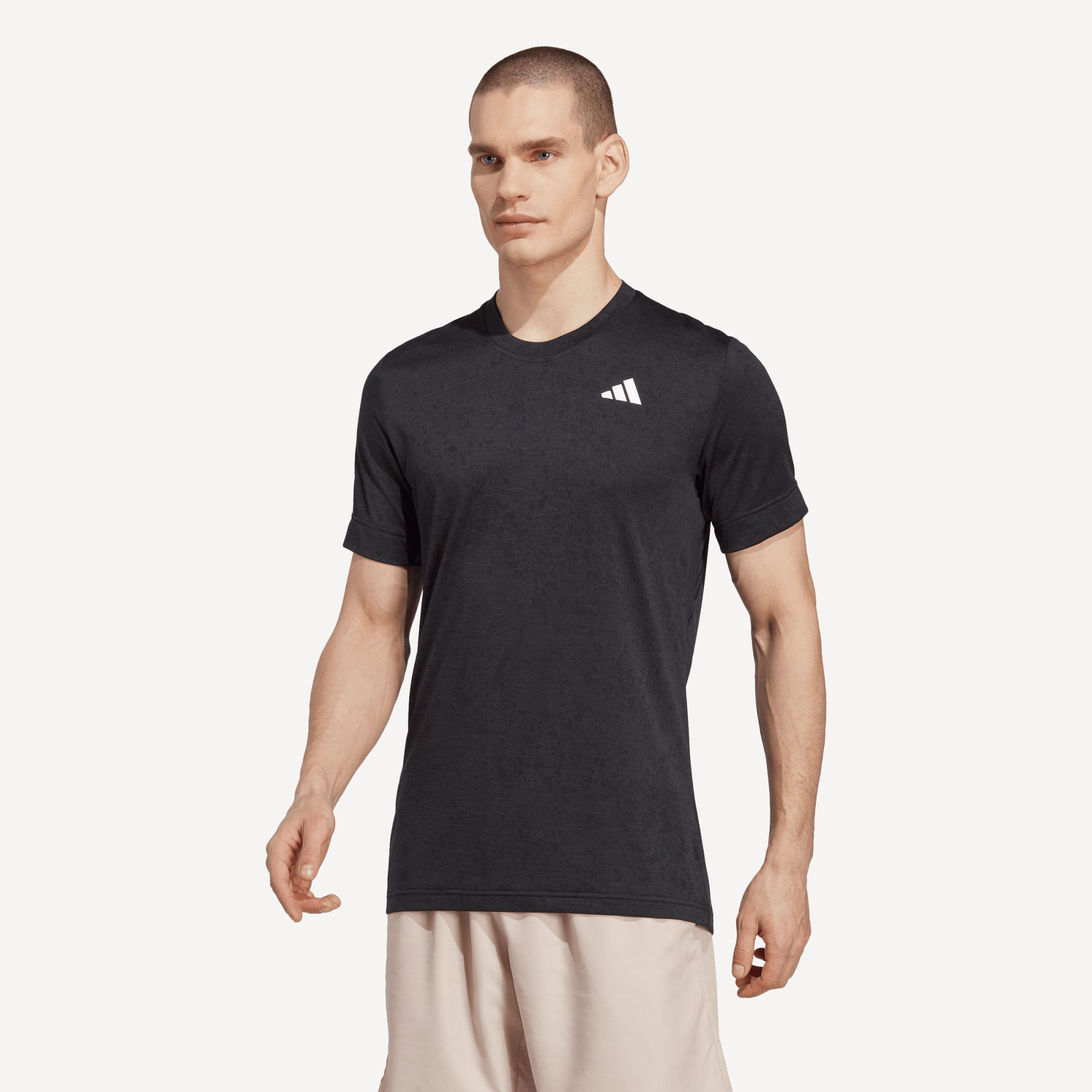 adidas Freelift Men's Tennis Shirt Black (1)