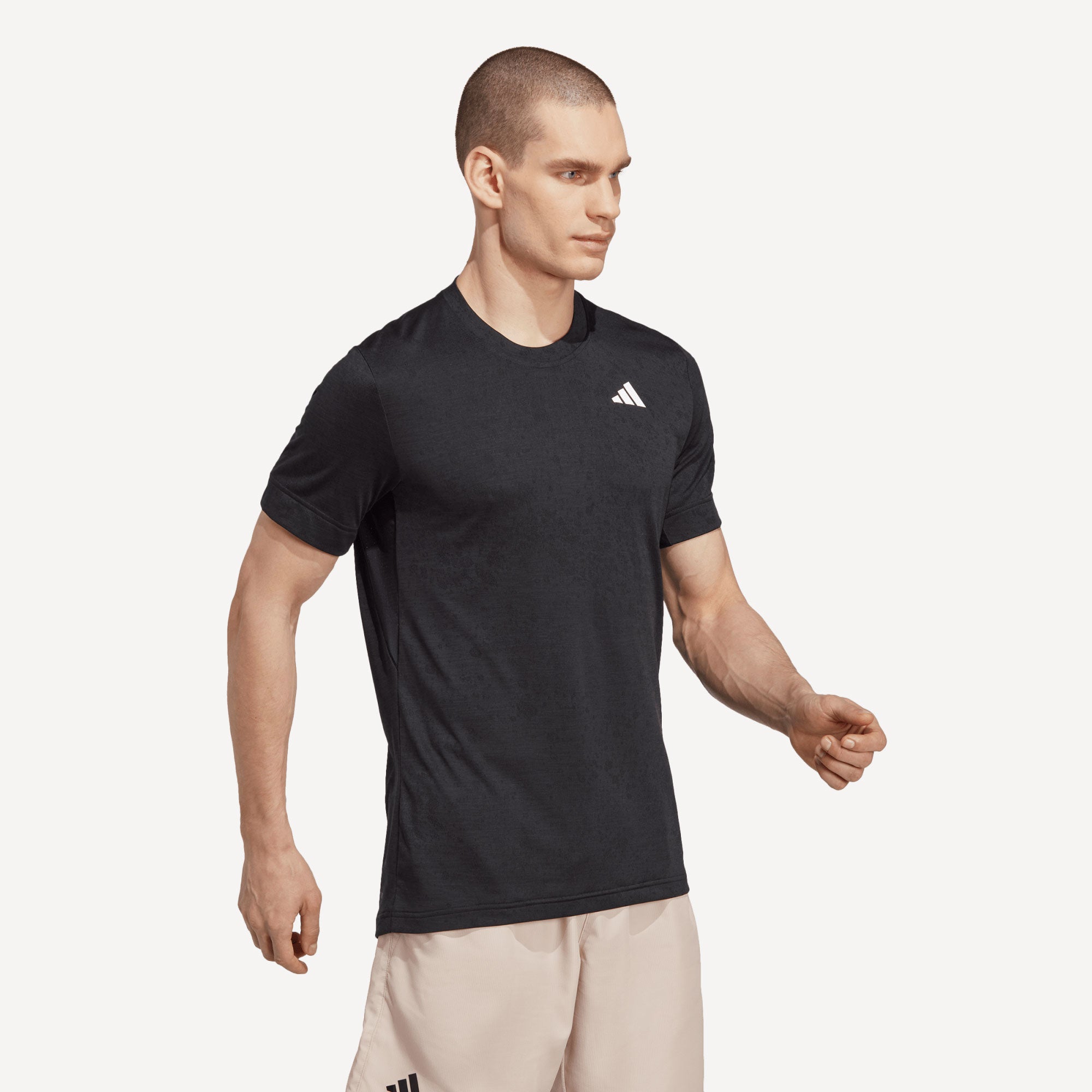 adidas Freelift Men's Tennis Shirt Black (3)