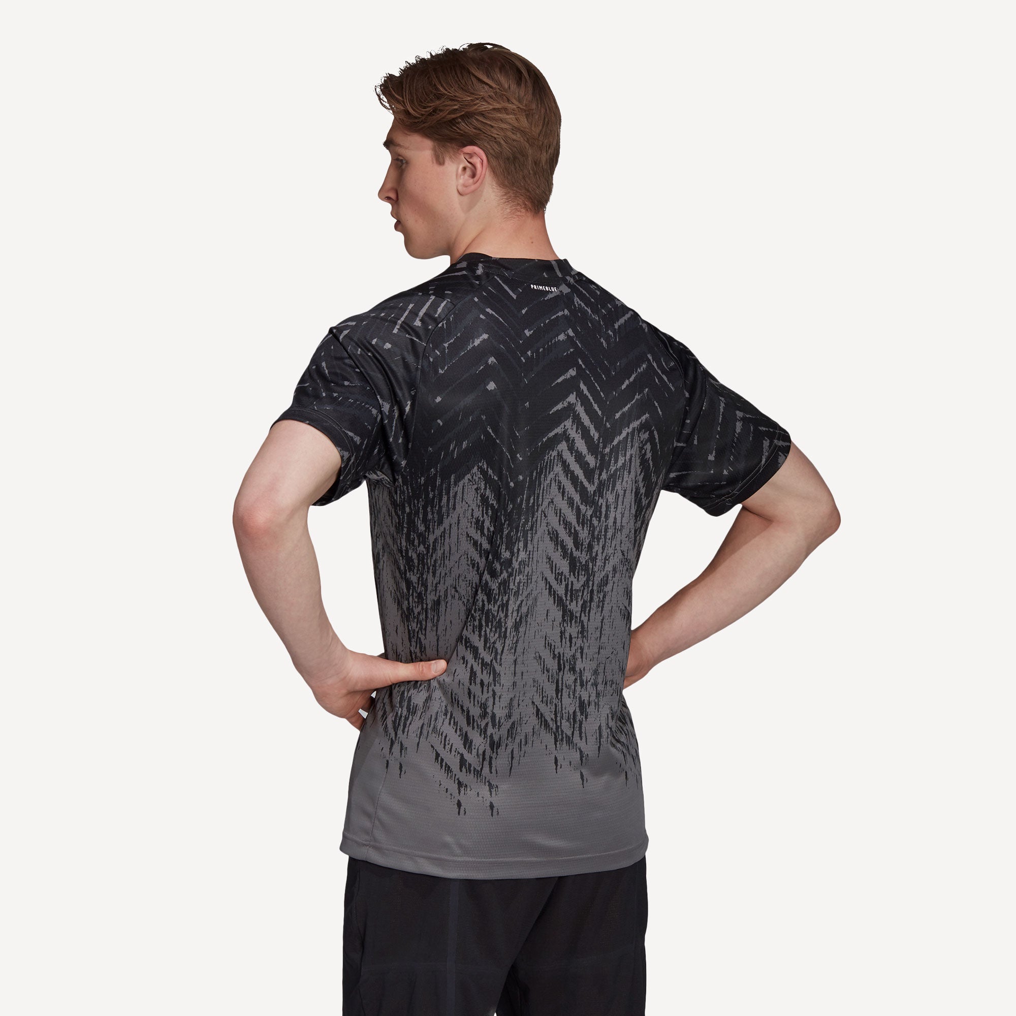 adidas Freelift Primeblue Men's Printed Tennis Shirt Grey (2)