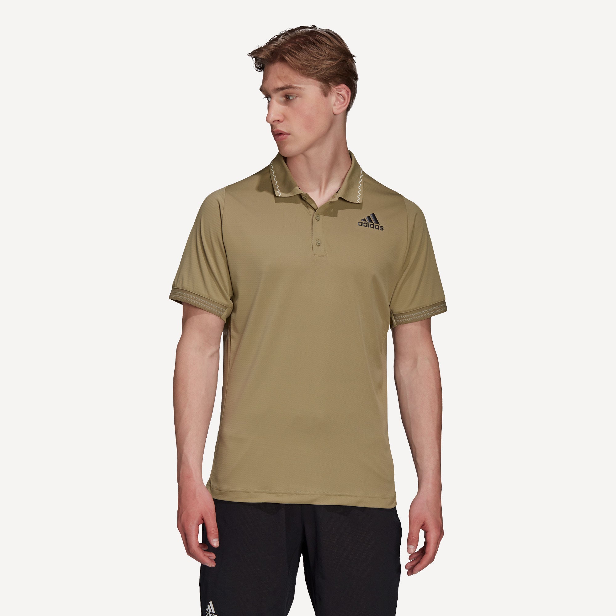 adidas Freelift Primeblue Men's Tennis Polo Green (1)