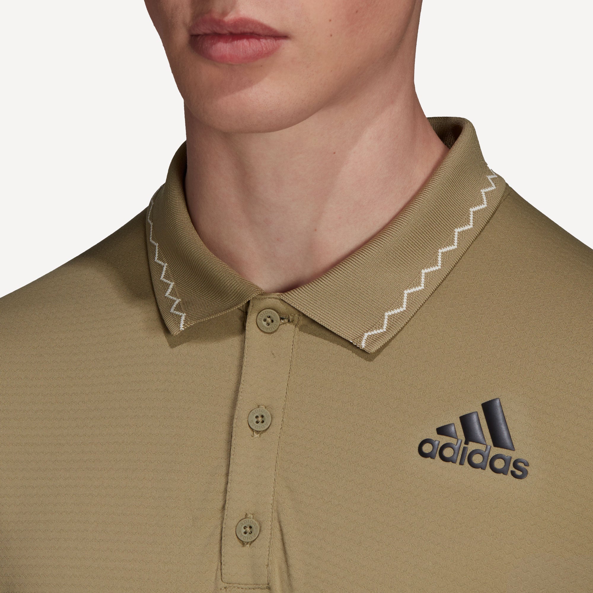 adidas Freelift Primeblue Men's Tennis Polo Green (4)