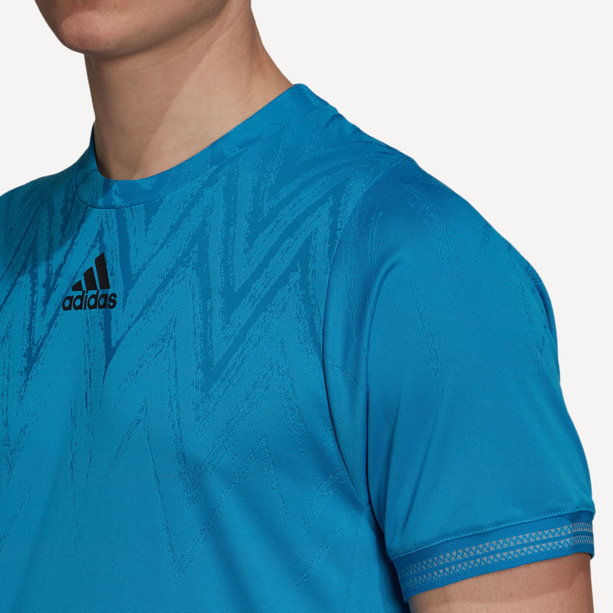 adidas Freelift Primeblue Men's Tennis Shirt Blue (4)