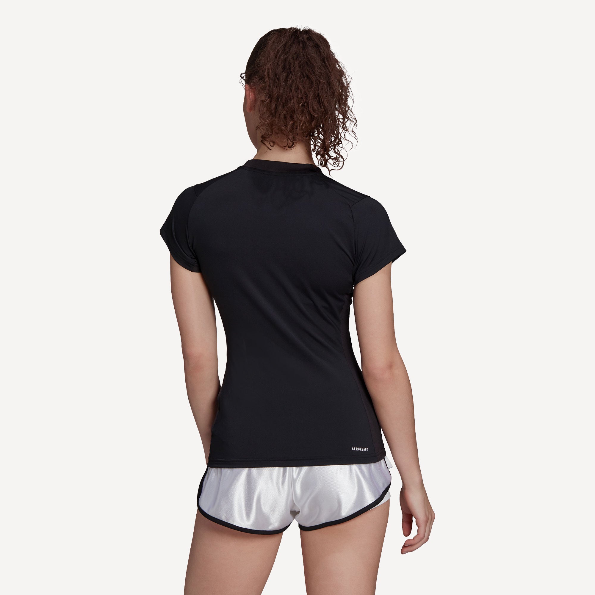 adidas Match Aeroready Women's Tennis Shirt Black (2)