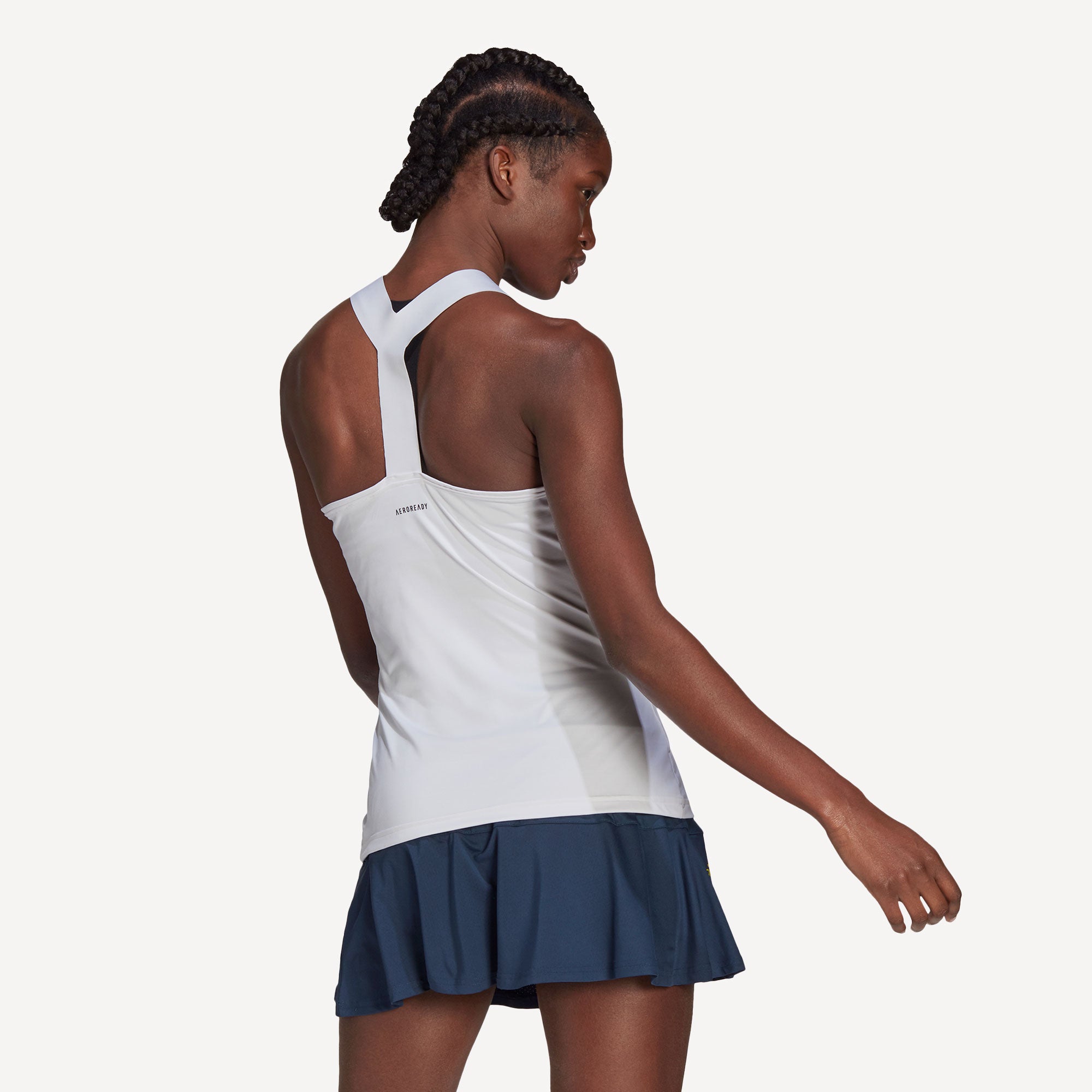 adidas Match Aeroready Women's Tennis Tank White (2)