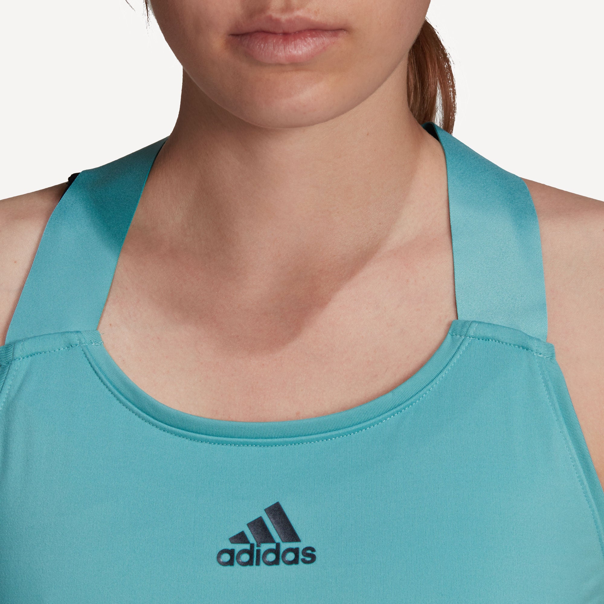 adidas Match Aeroready Women's Tennis Tank Green (4)