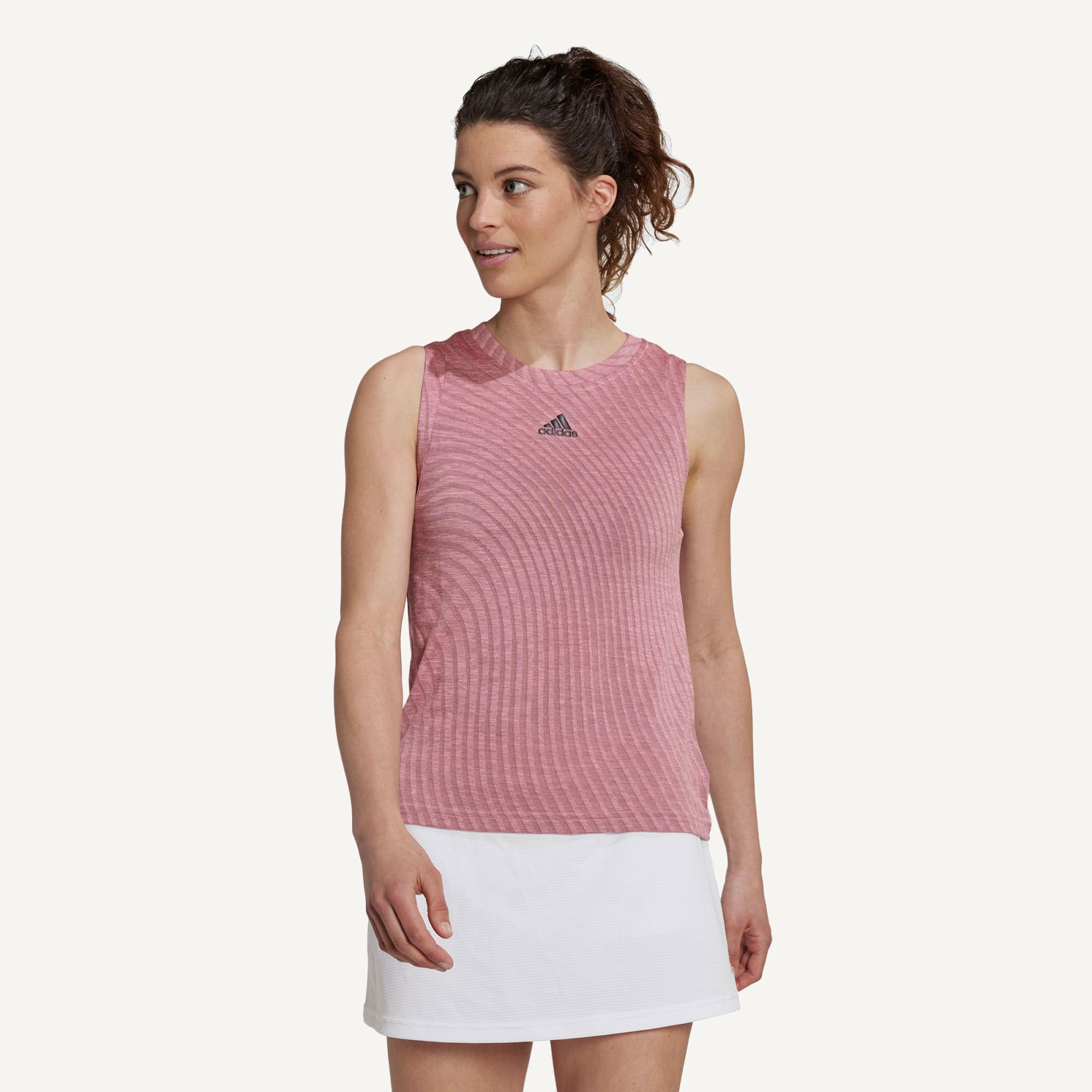 adidas Match Women's Tennis Tank Pink (1)