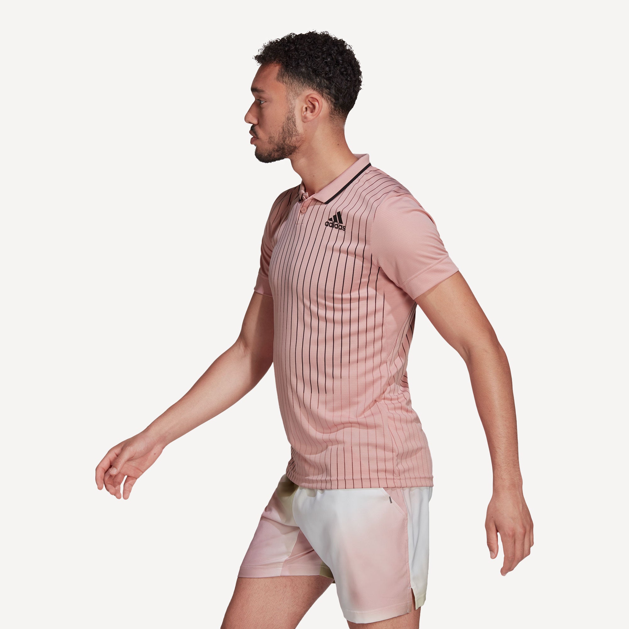 adidas Melbourne Freelift Men's Tennis Polo Pink (3)
