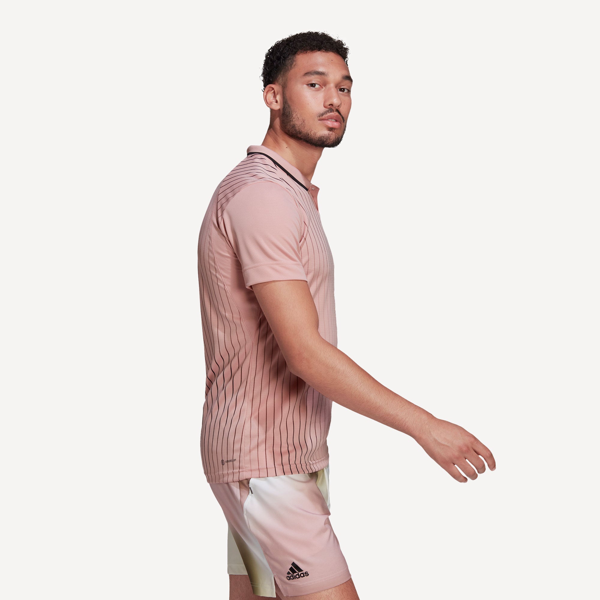 adidas Melbourne Freelift Men's Tennis Polo Pink (4)