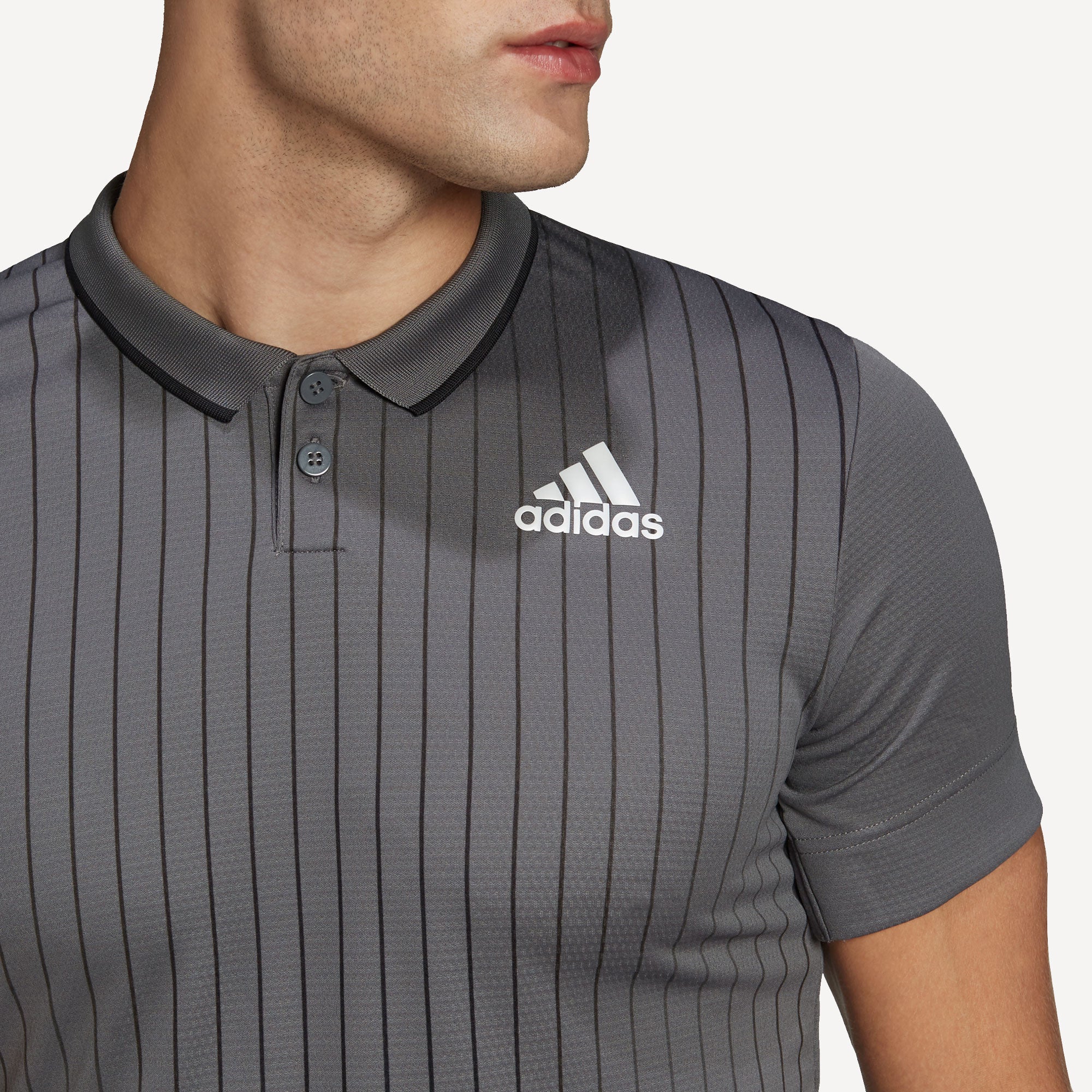 adidas Melbourne Freelift Men's Tennis Polo Grey (5)