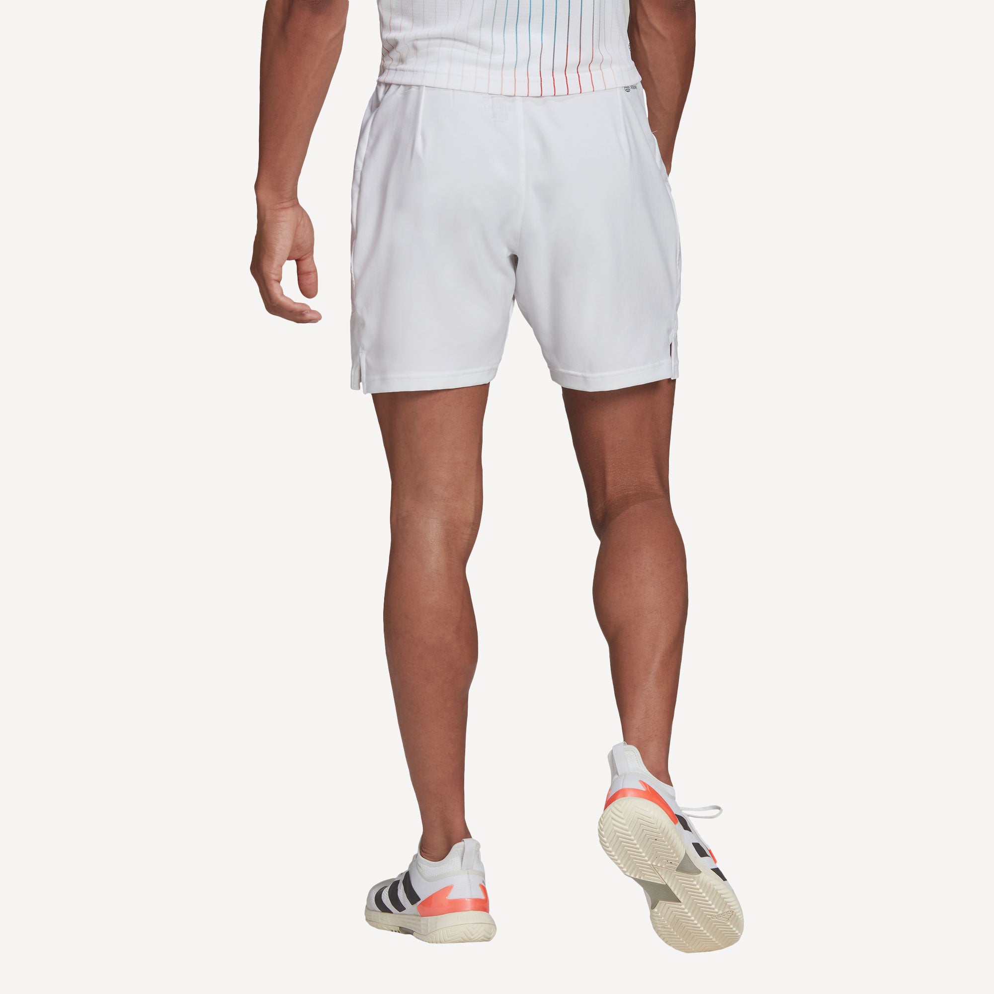 adidas Melbourne Men's 7-Inch Tennis Shorts White (2)