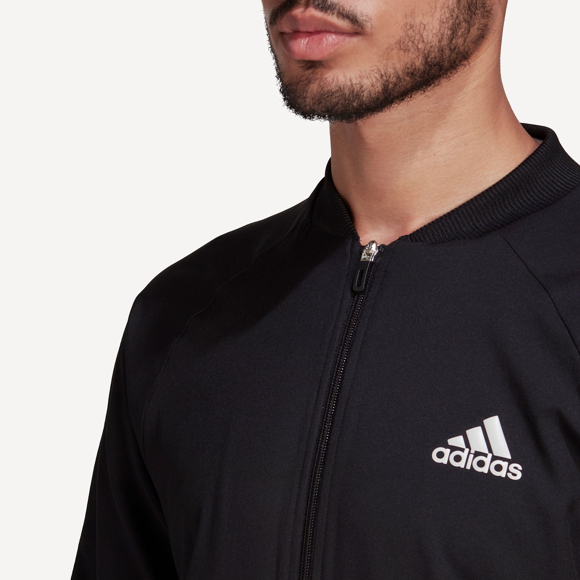 adidas Melbourne Men's Stretch Woven Tennis Jacket Black (5)