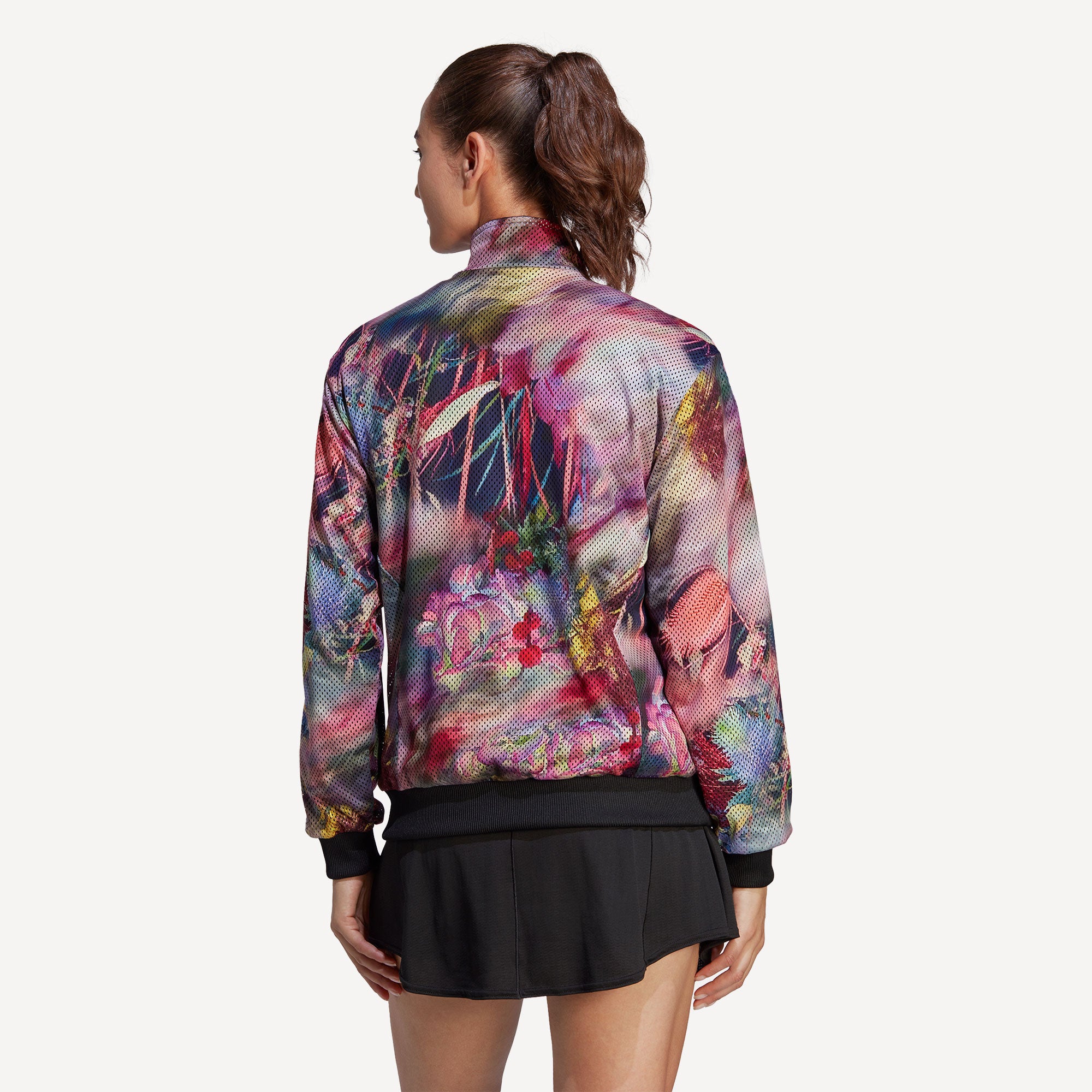 adidas Melbourne Women's Woven Tennis Jacket Black (2)