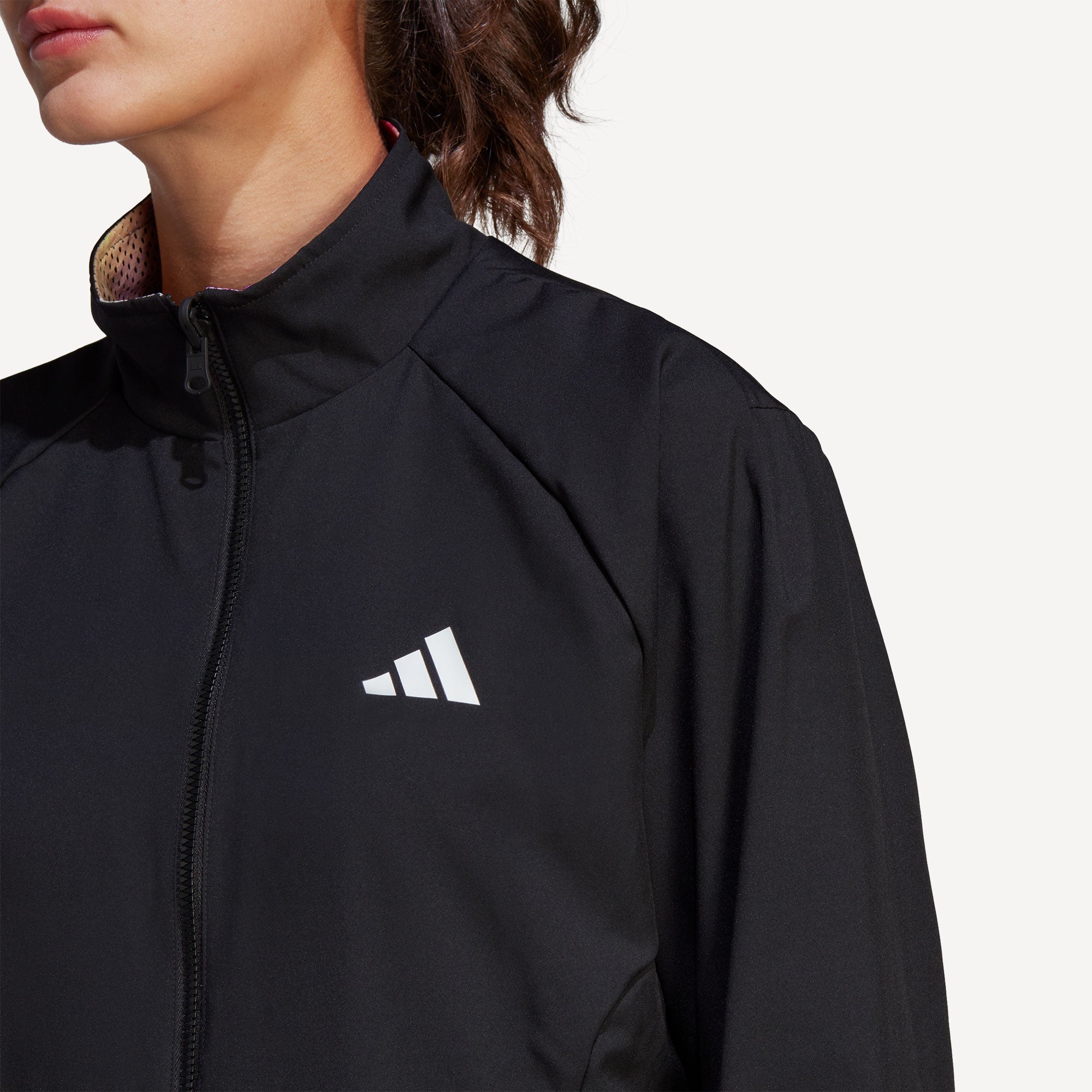 adidas Melbourne Women's Woven Tennis Jacket Black (6)