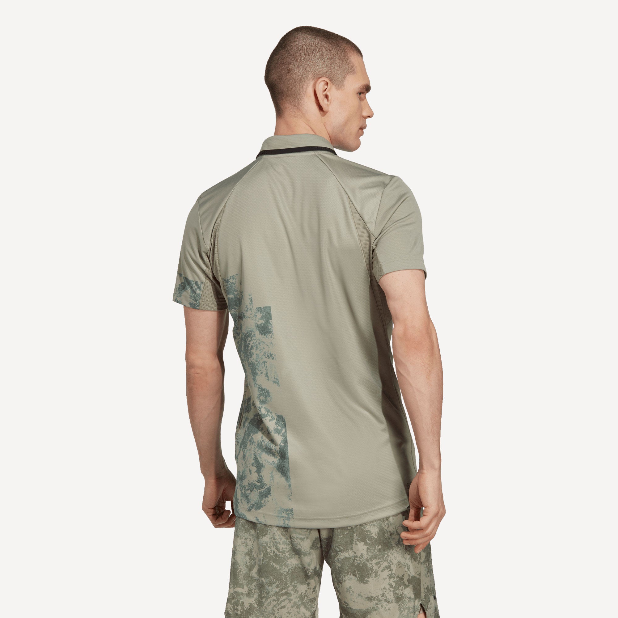 adidas Paris Freelift Men's Tennis Polo Grey (2)