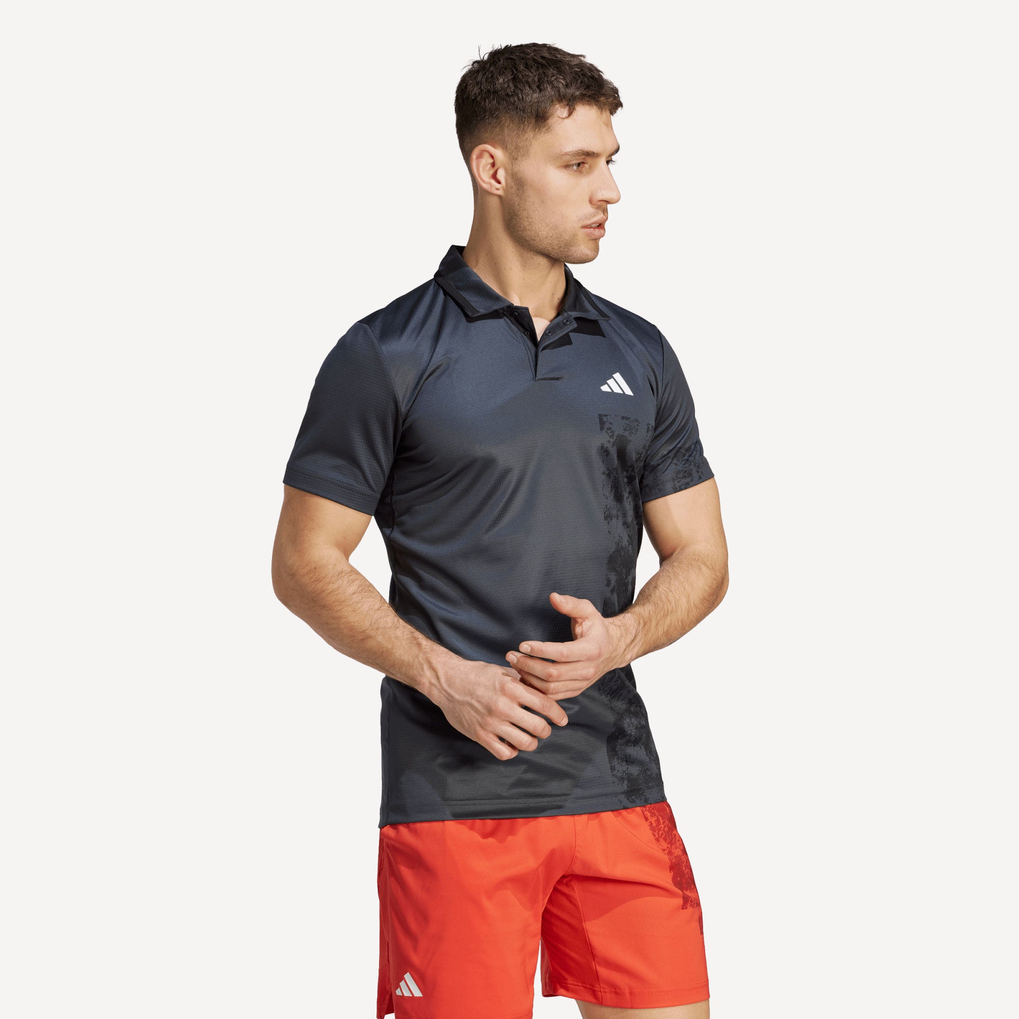 adidas Paris Freelift Men's Tennis Polo Grey (3)