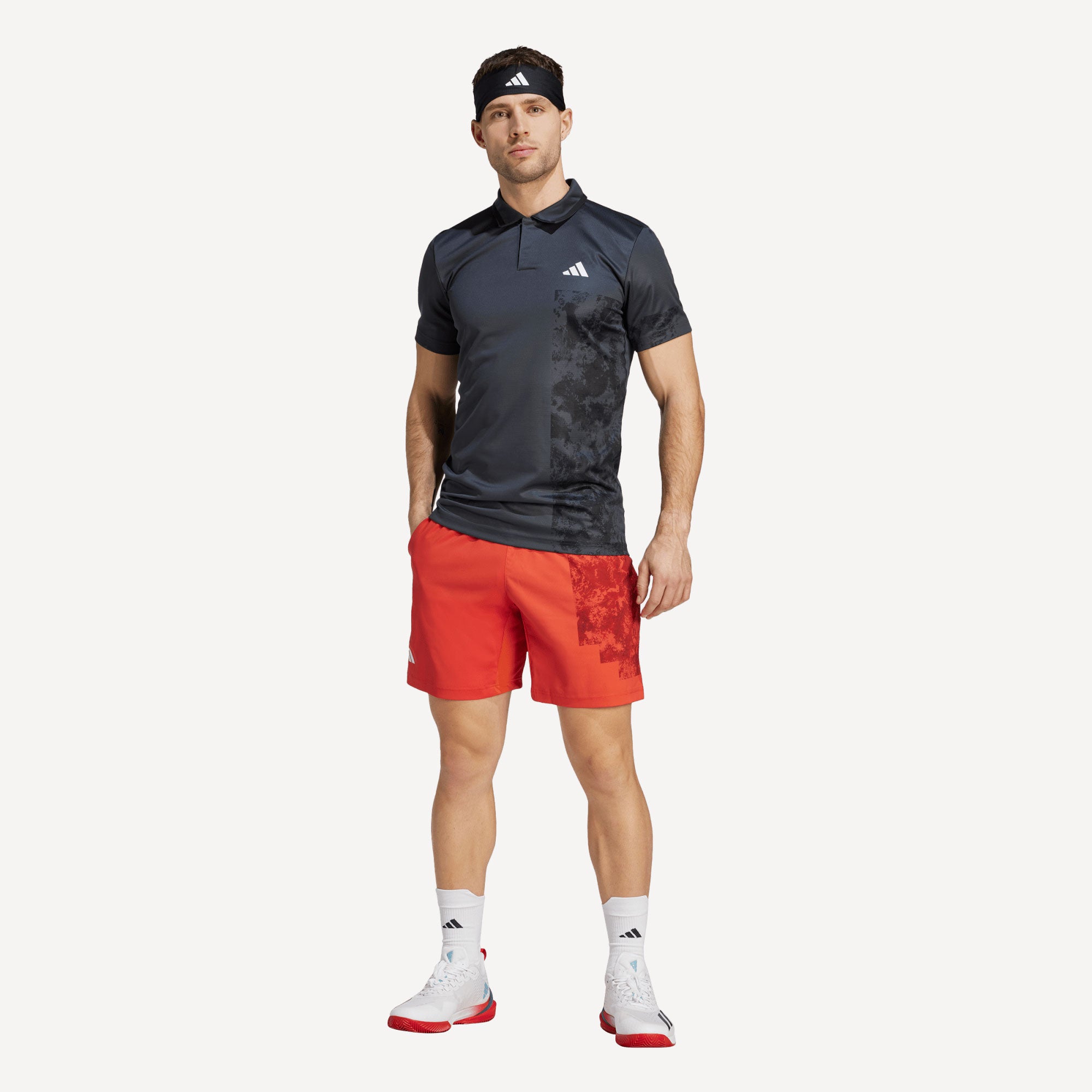 adidas Paris Freelift Men's Tennis Polo Grey (4)