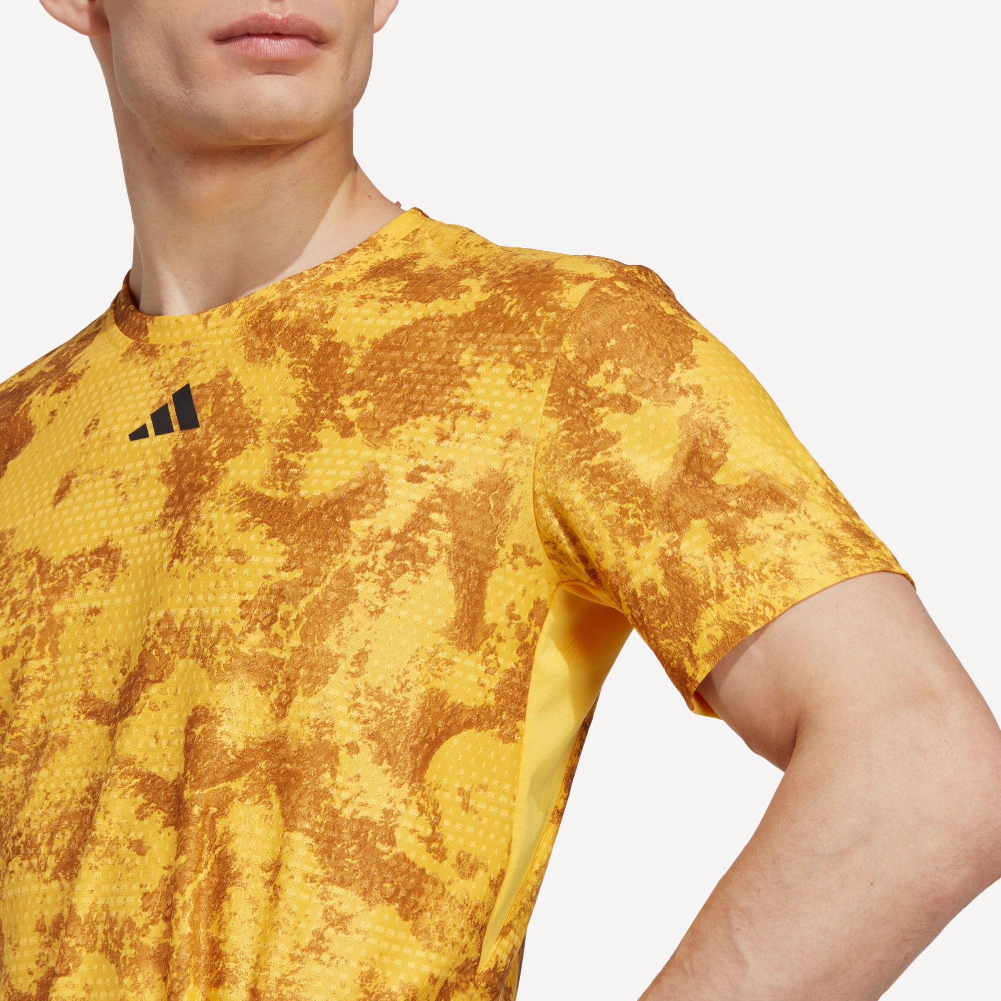 adidas Paris Freelift Men's Tennis Shirt Yellow (4)