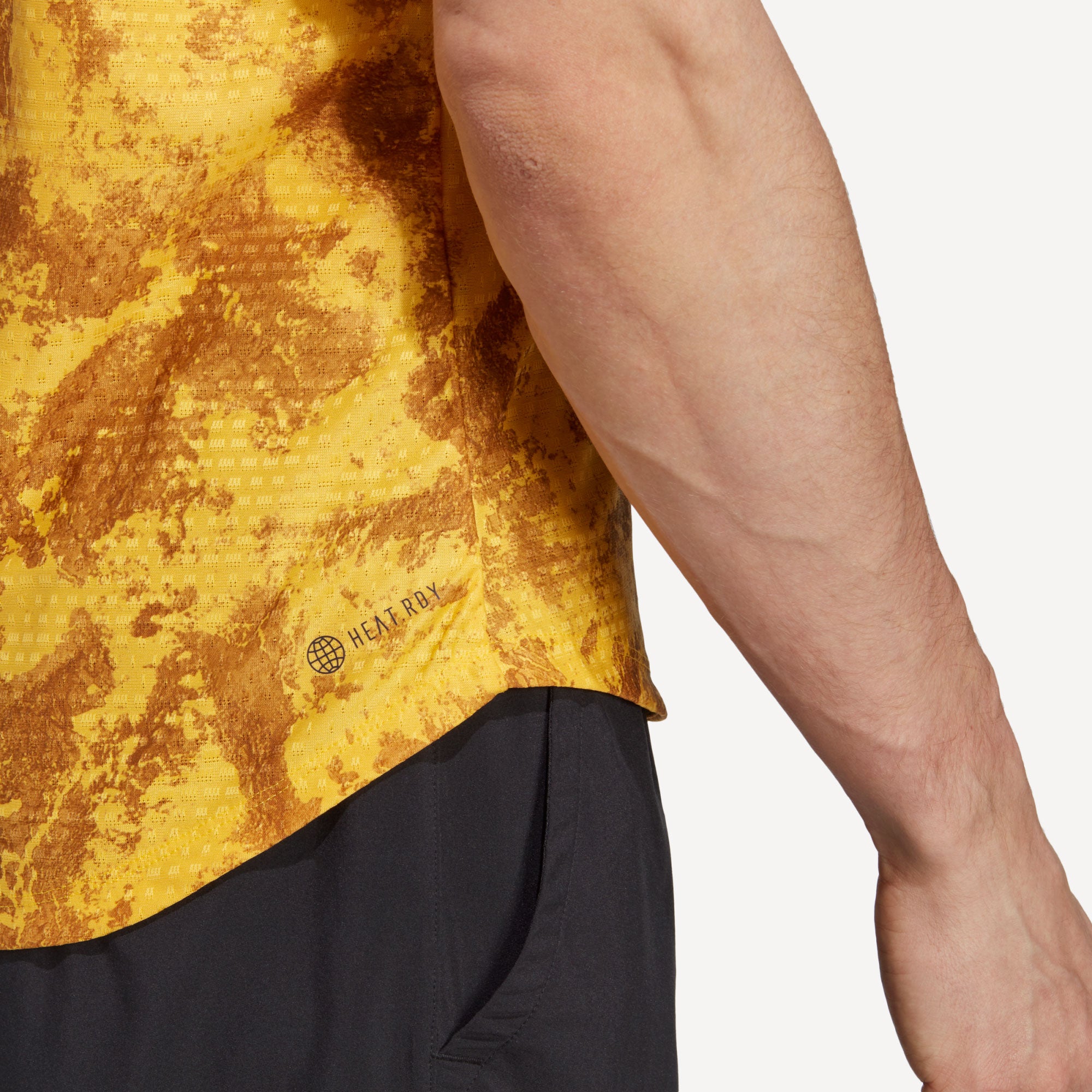 adidas Paris Freelift Men's Tennis Shirt Yellow (5)