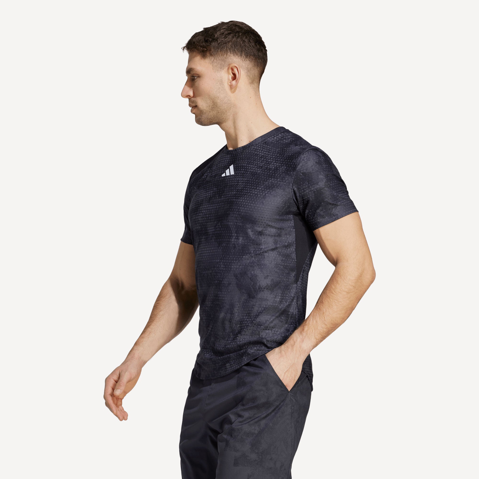 adidas Paris Freelift Men's Tennis Shirt Grey (3)
