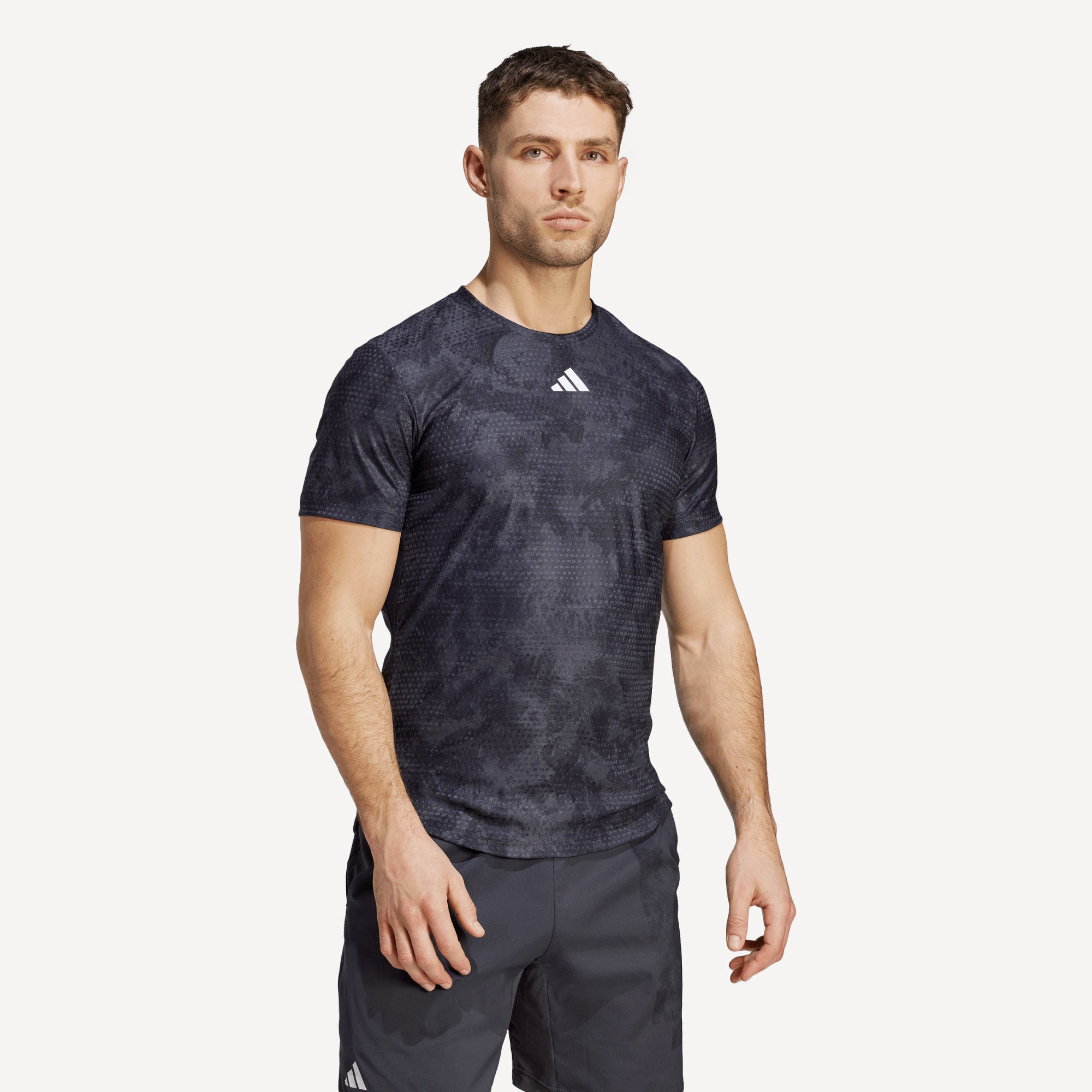 adidas Paris Freelift Men's Tennis Shirt Grey (4)