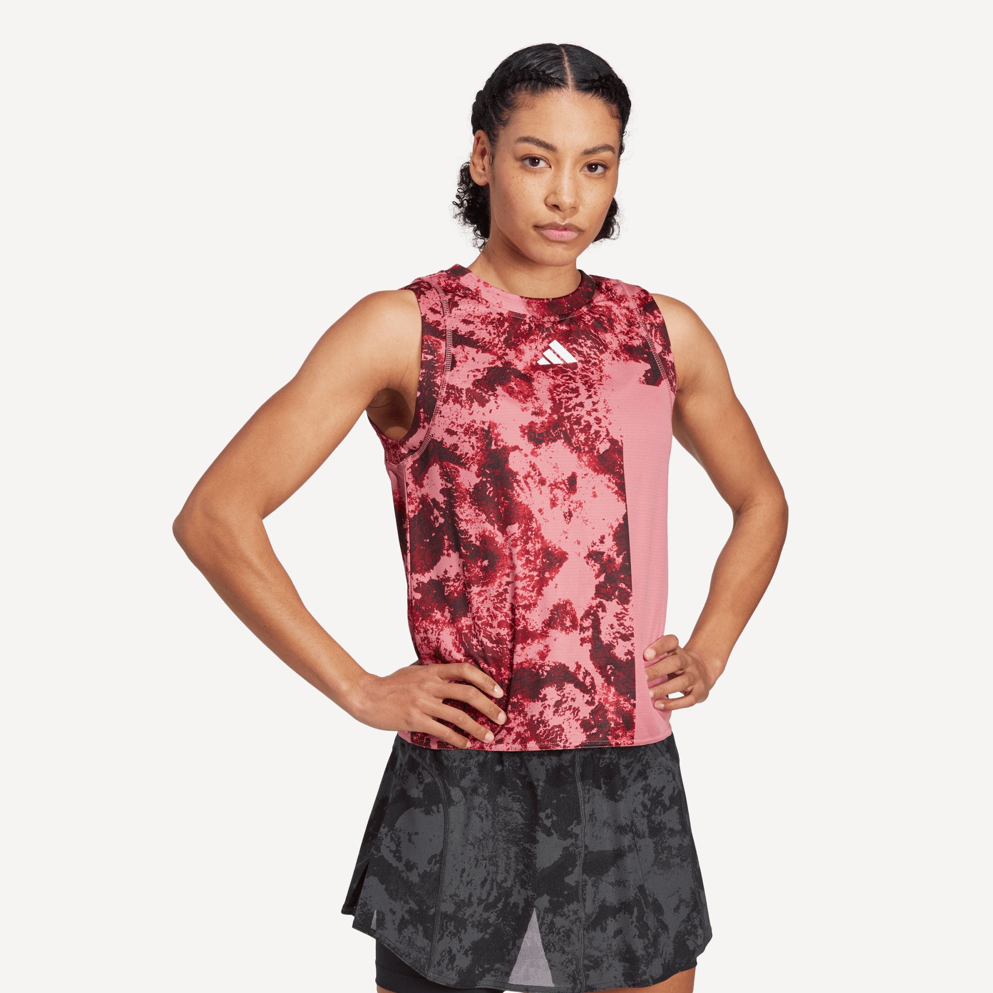 adidas Paris Match Women's Tennis Tank Pink (3)