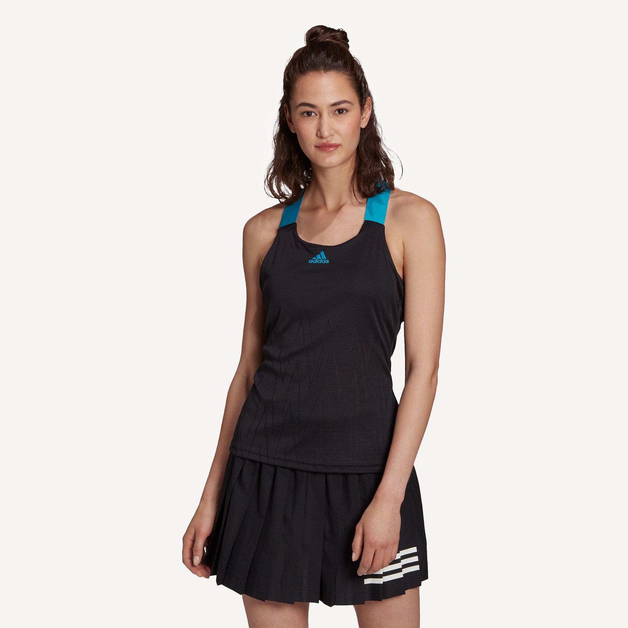 adidas Primeblue Aeroknit Women's Tennis Tank Black (1)