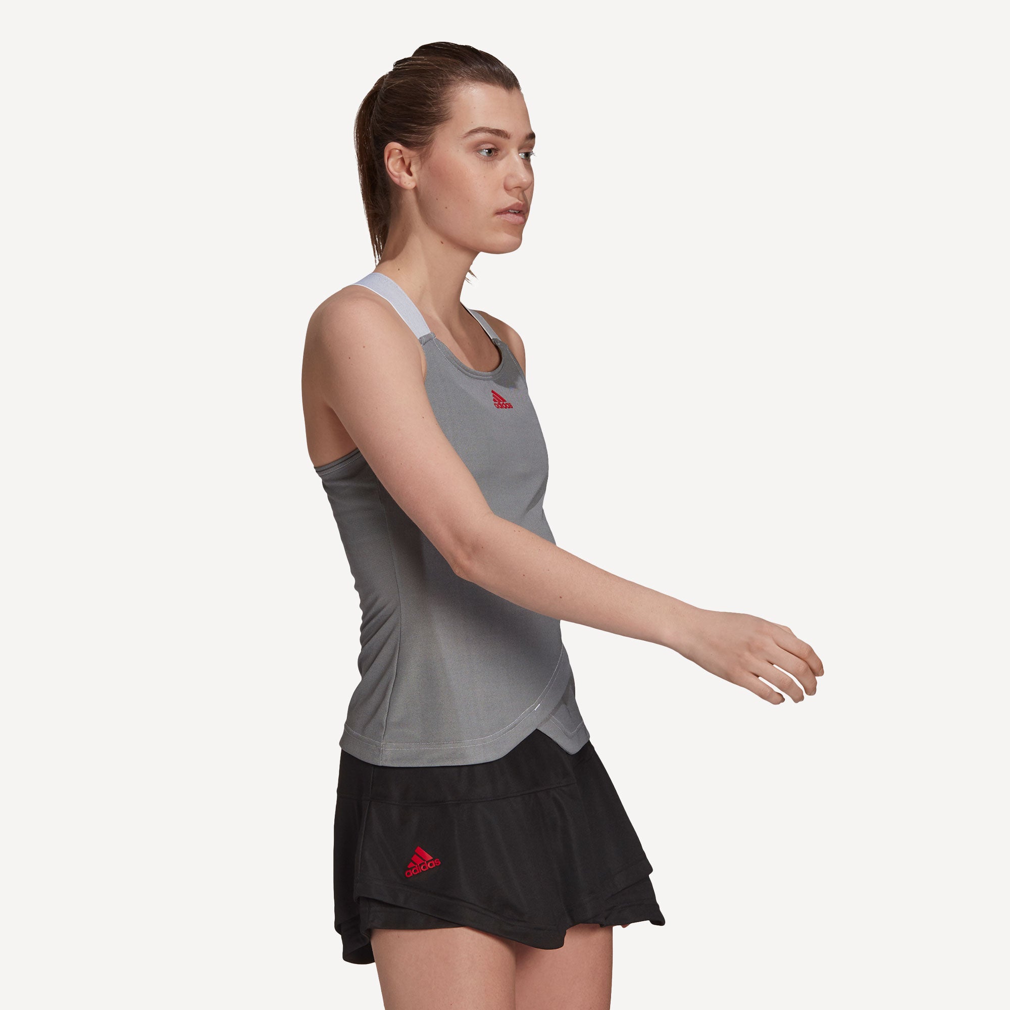 adidas Primeblue AeroReady Women's Y Tennis Tank White (3)