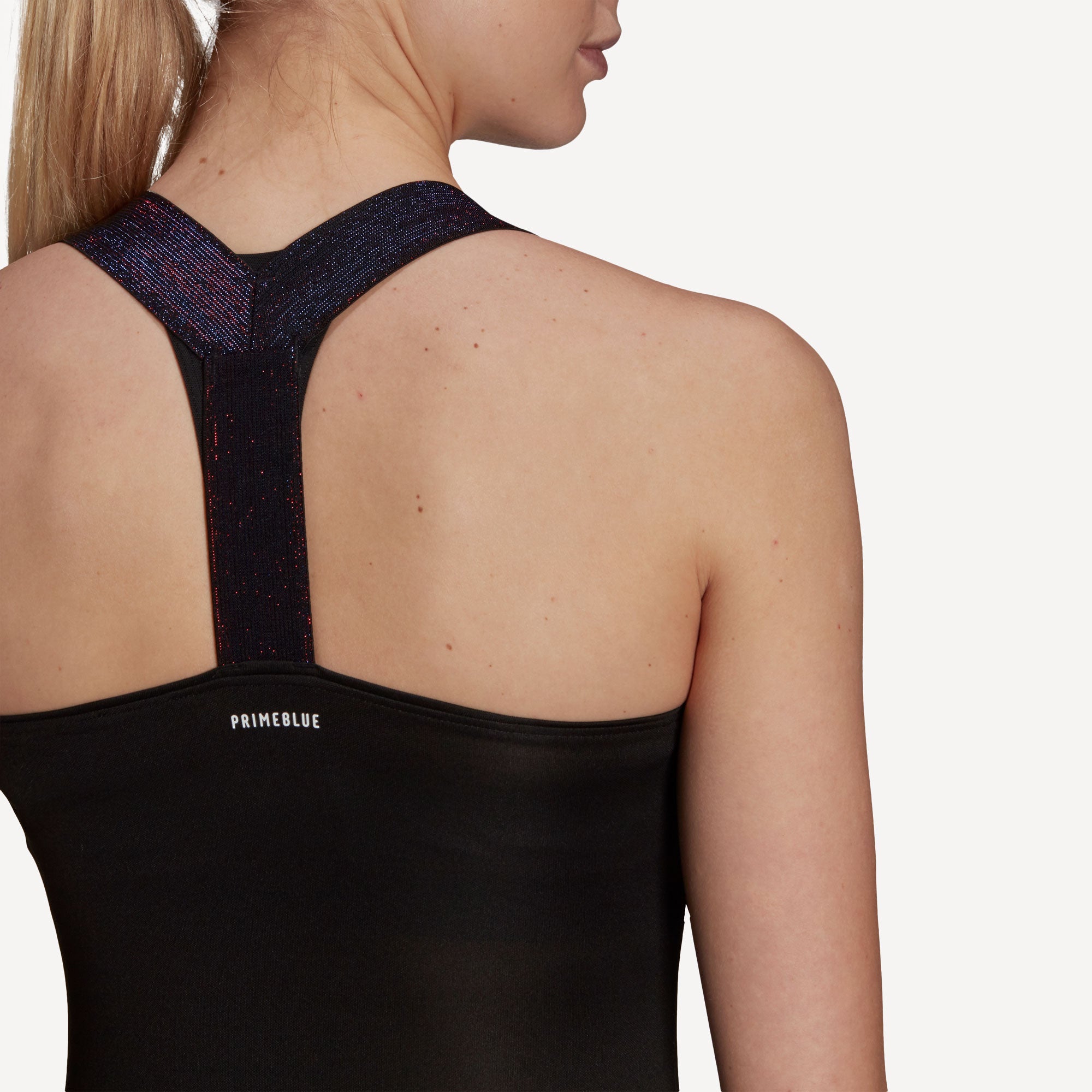 adidas Primeblue AeroReady Women's Y Tennis Tank Black (5)