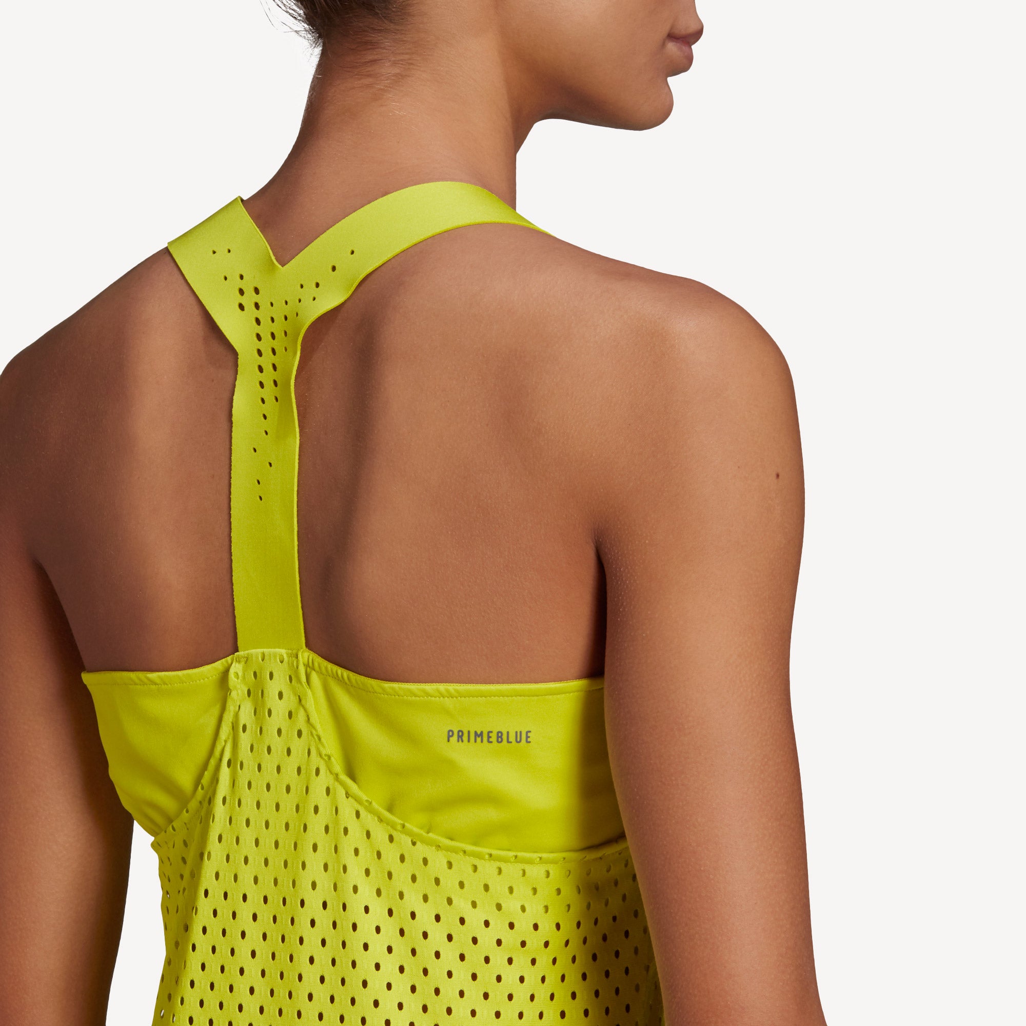 adidas Primeblue Heat Ready Women's Y Tennis Tank Yellow (5)