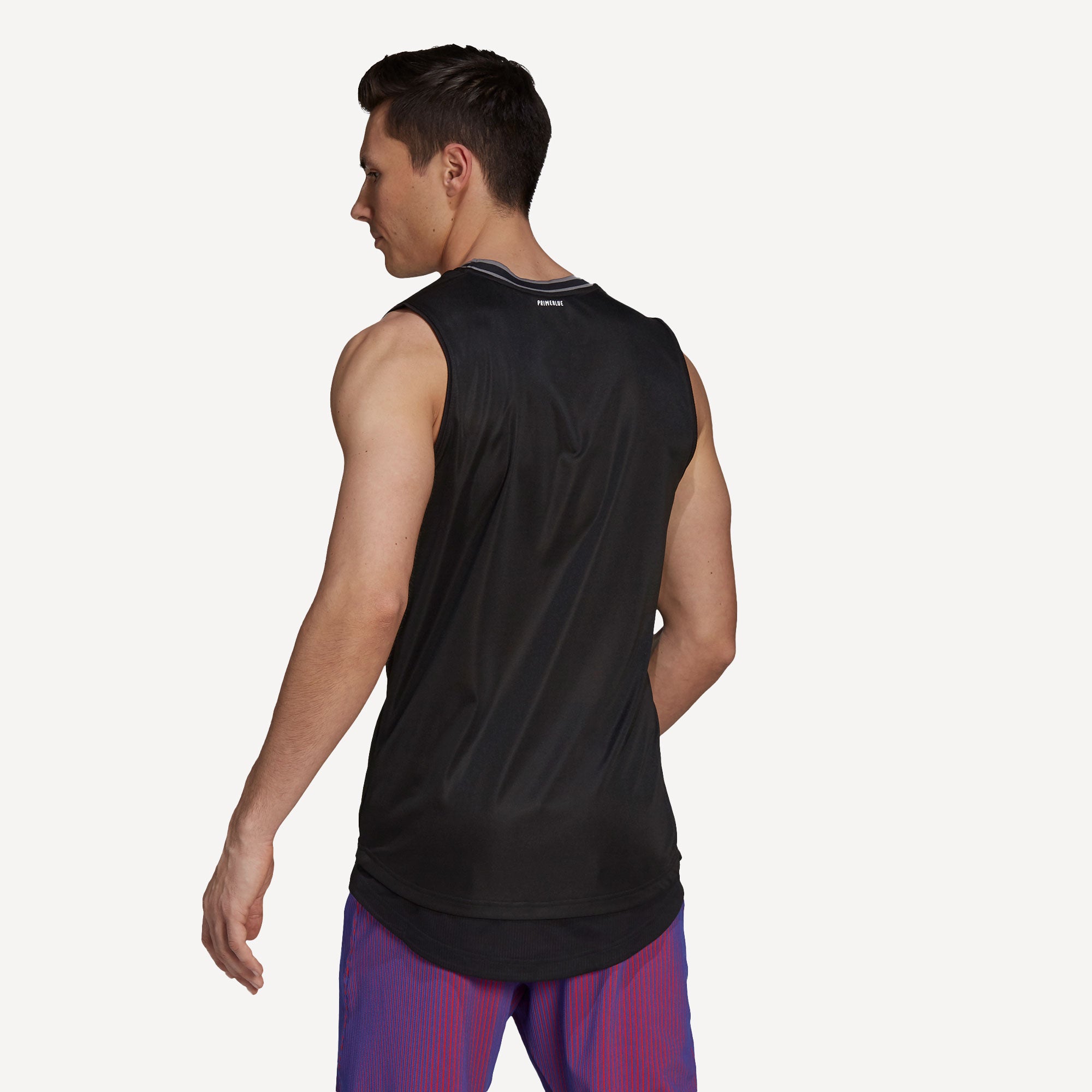 adidas Primeblue Men's Sleeveless Tennis Shirt Black (2)