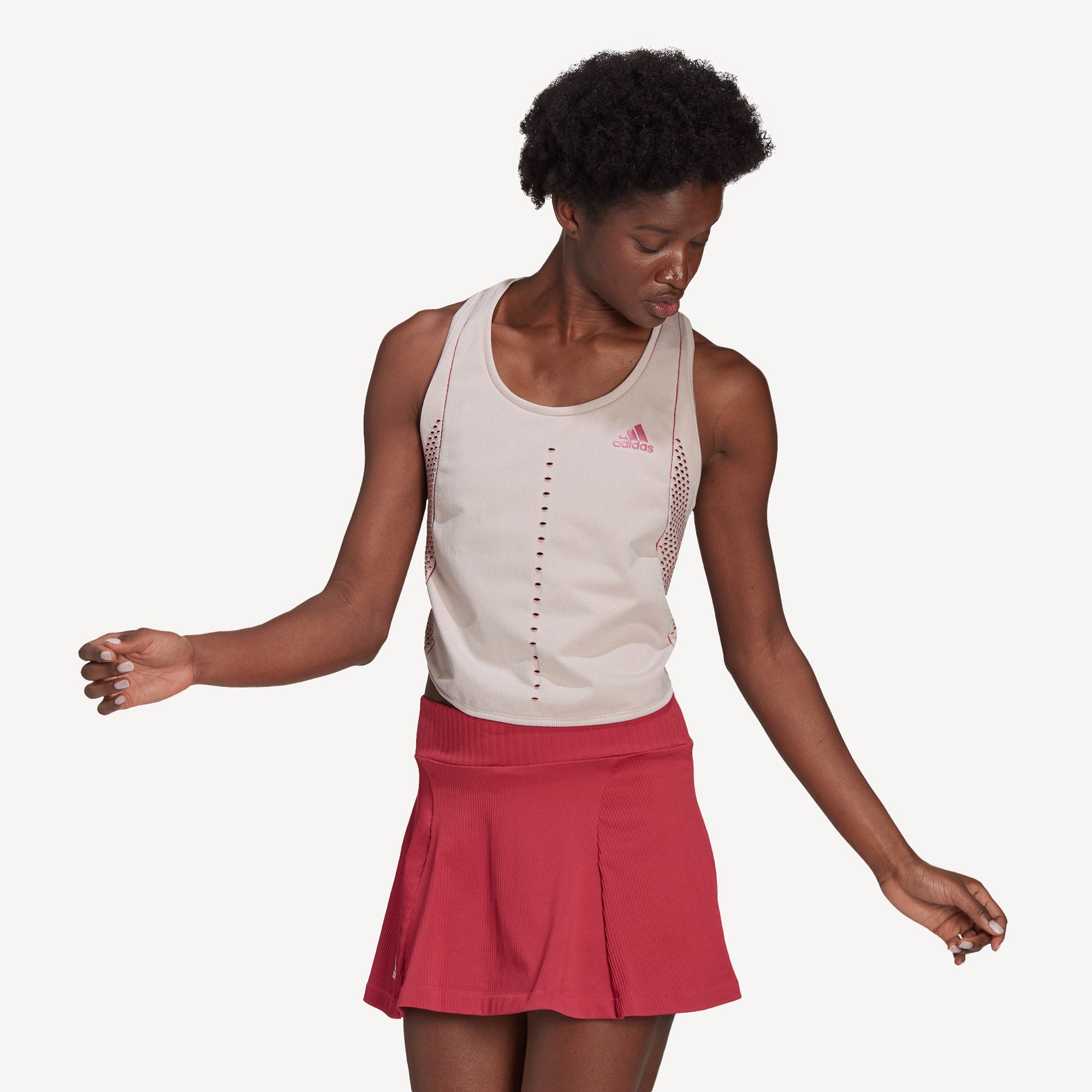 adidas Primeknit Primeblue Women's Tennis Tank White (1)