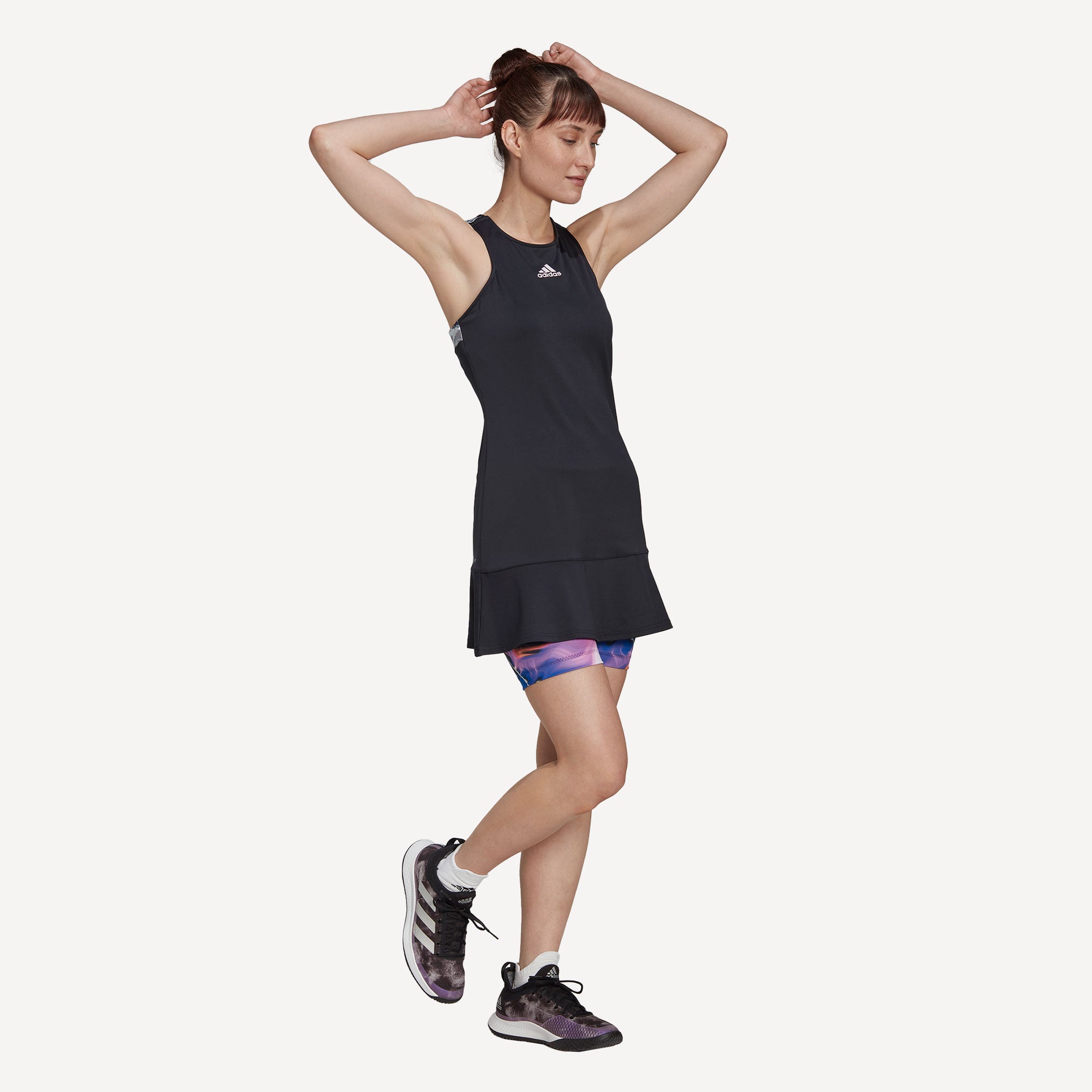 adidas US Series Women's Tennis Dress Black (4)