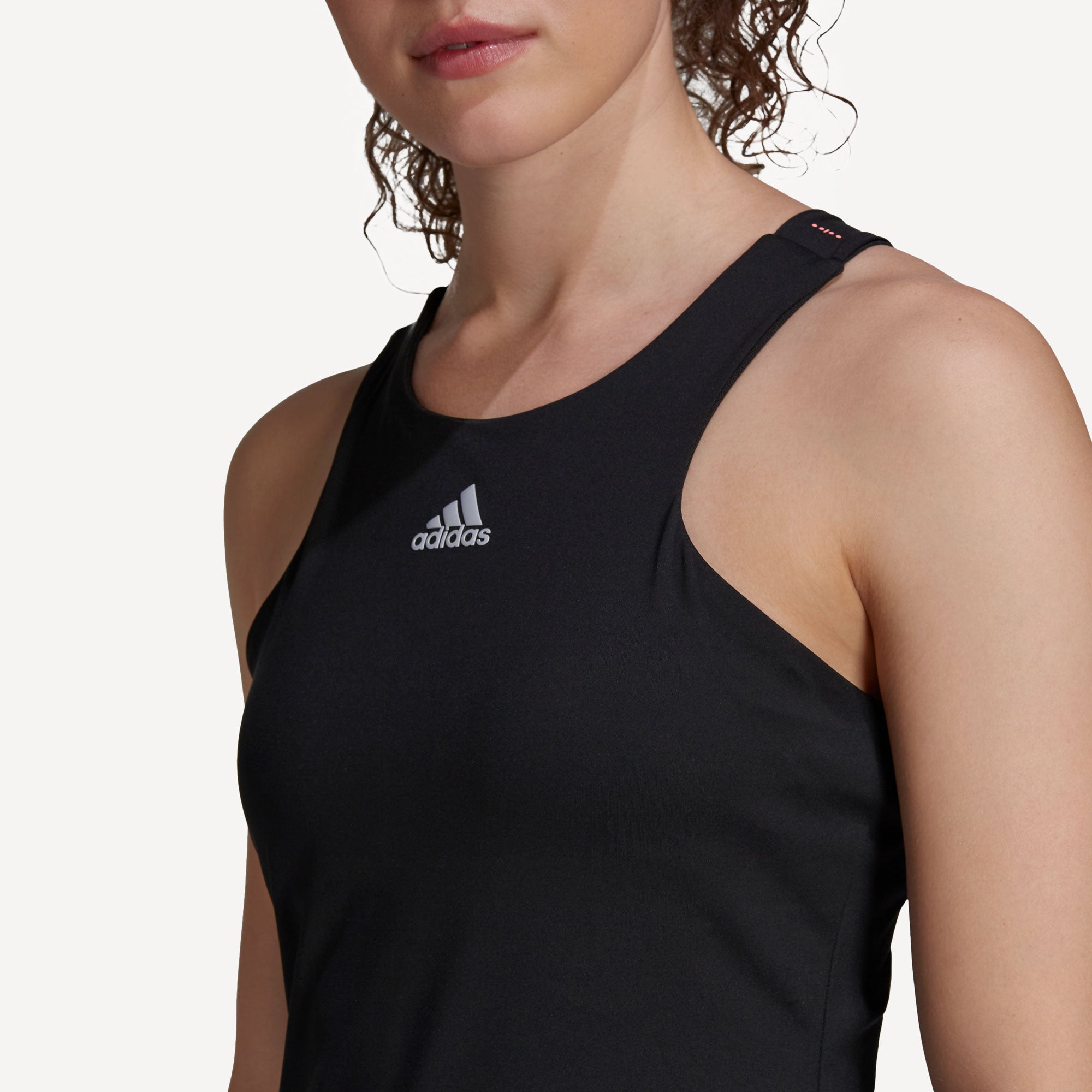 adidas Women's Y Tennis Tank Black (5)