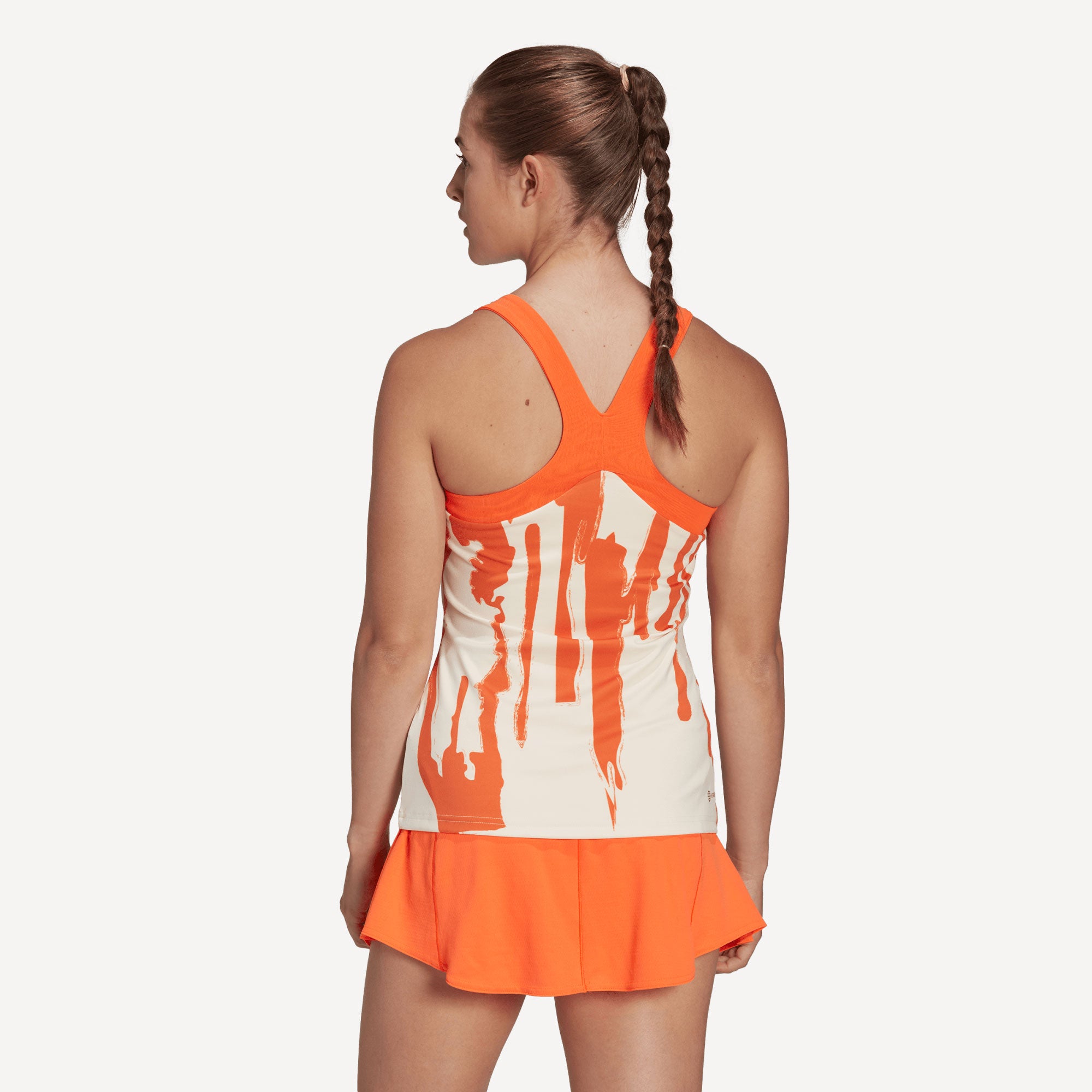adidas x Thebe Magugu New York Women's Tennis Tank Orange (2)