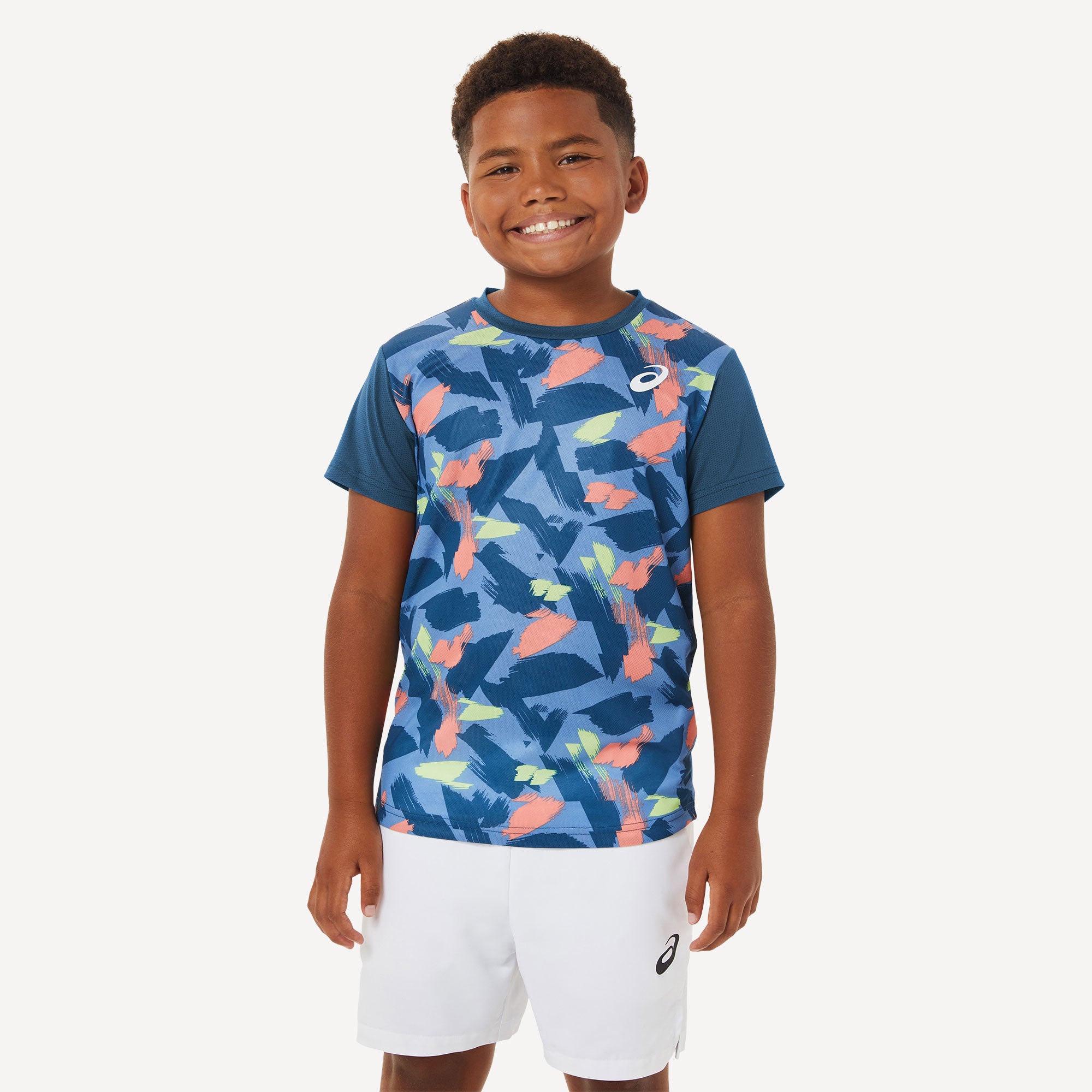 ASICS Boys' Tennis Shirt Blue (1)