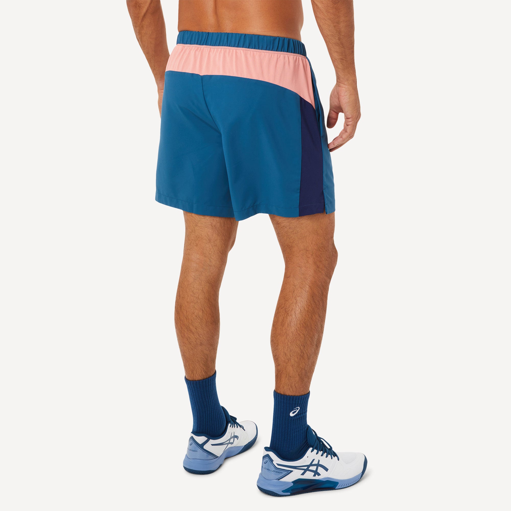 ASICS Court Men's Color Block Tennis Shorts Blue (2)