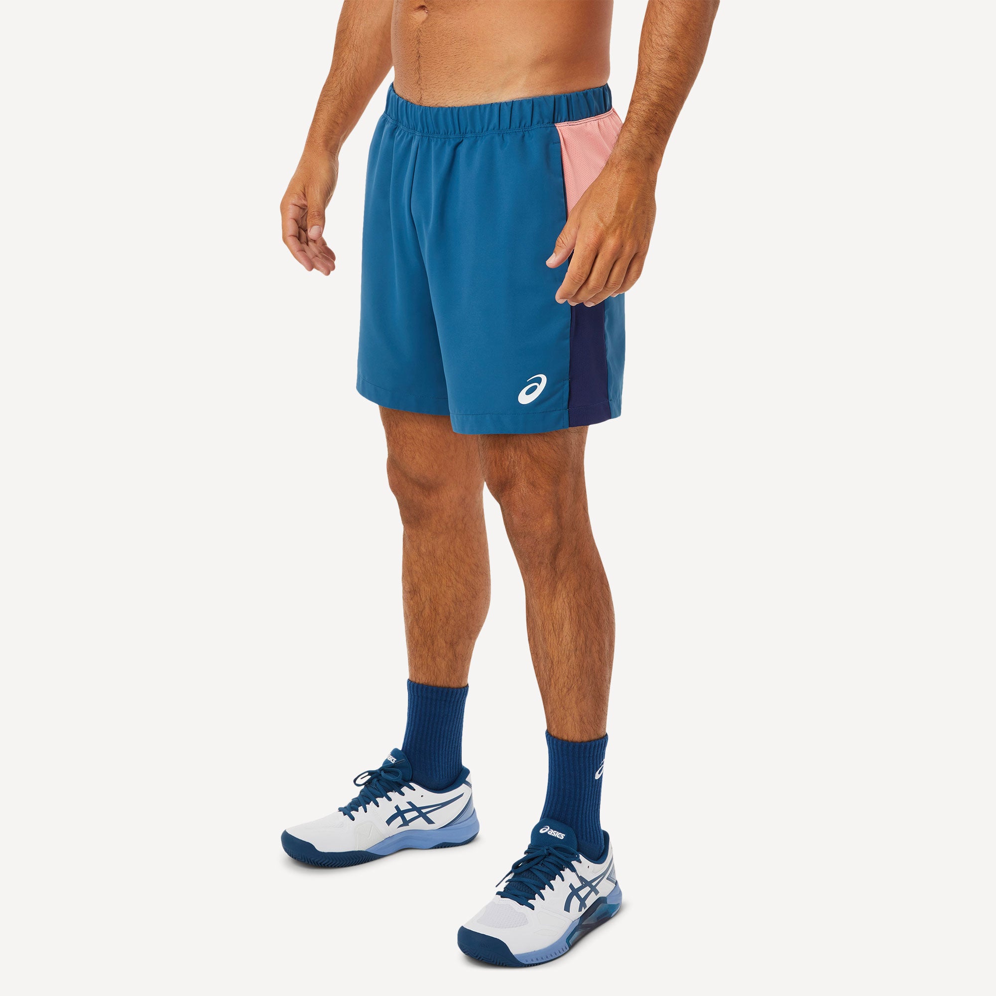 ASICS Court Men's Color Block Tennis Shorts Blue (3)