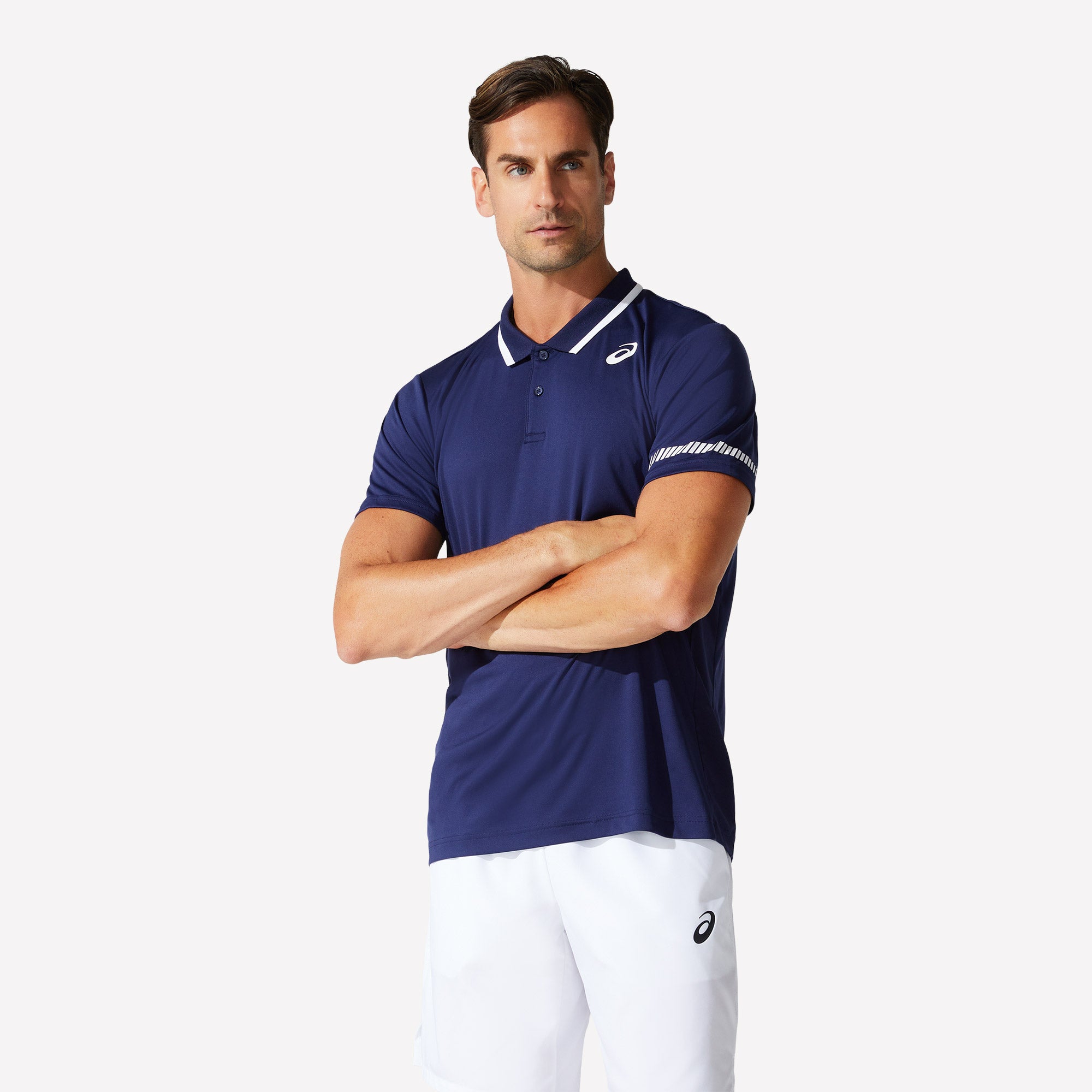 ASICS Court Men's Tennis Polo Blue (1)