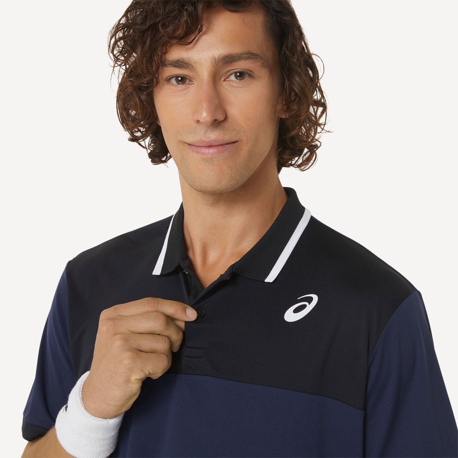 ASICS Court Men's Tennis Polo Blue (4)