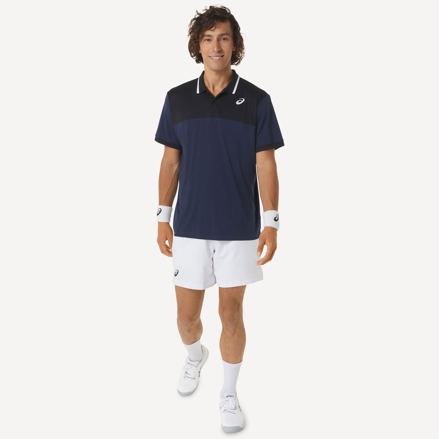 ASICS Court Men's Tennis Polo Blue (6)