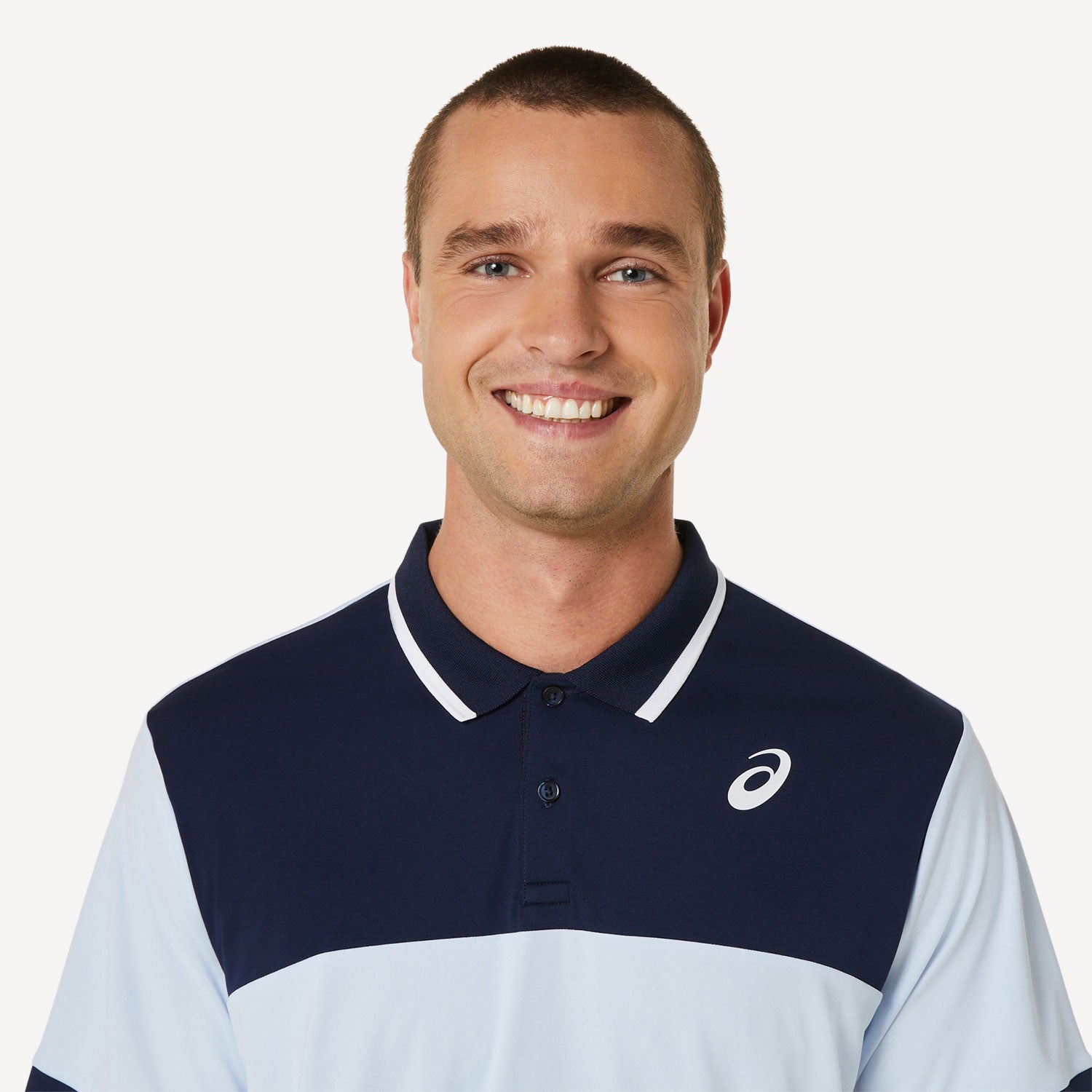 ASICS Court Men's Tennis Polo Blue (4)