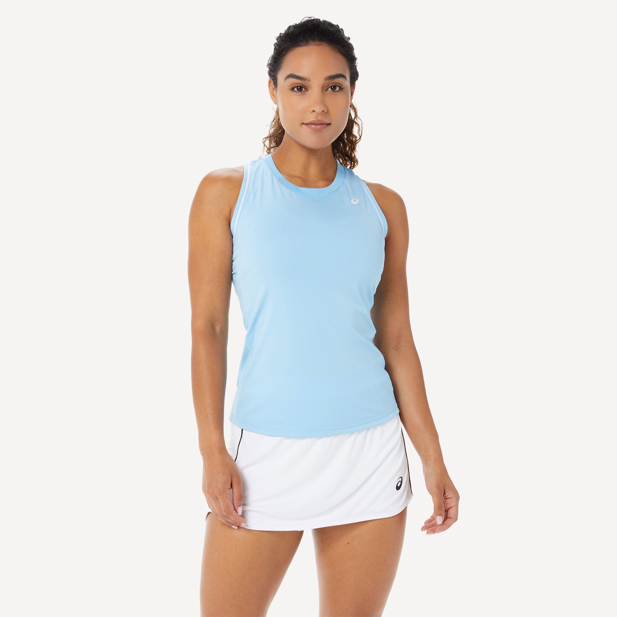 ASICS Court Women's Piping Tennis Tank Blue (1)