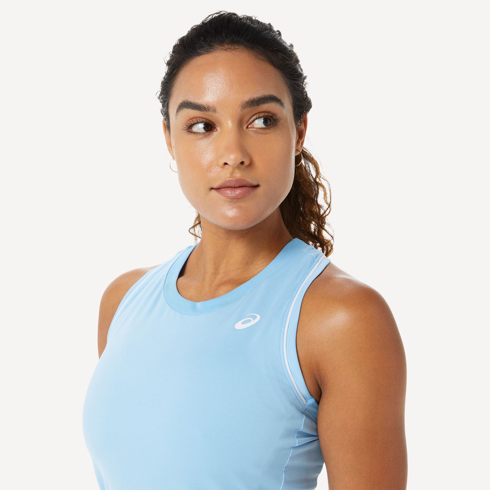ASICS Court Women's Piping Tennis Tank Blue (4)